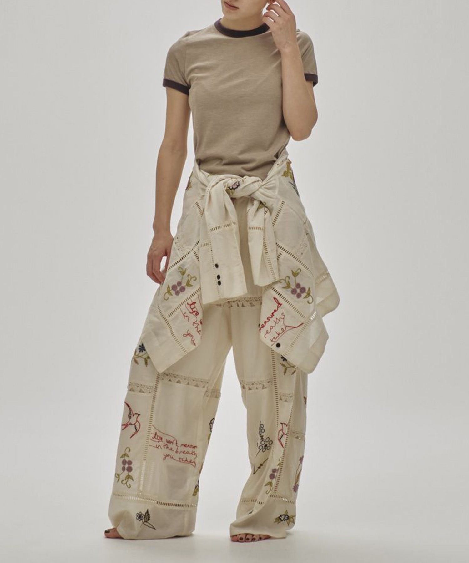 Embroidery Patchwork Shirts TODAYFUL