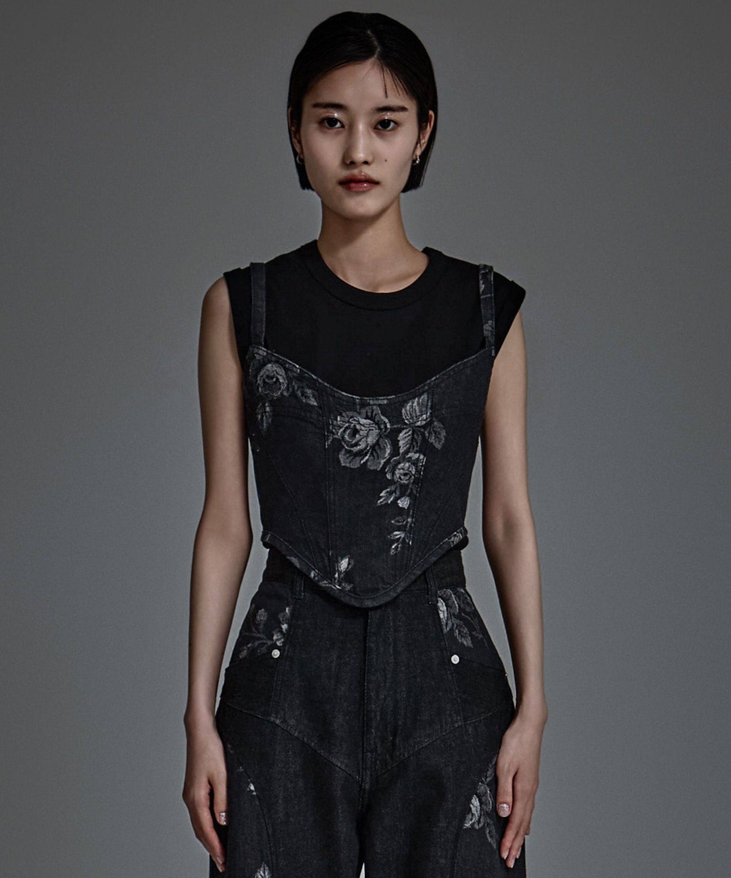 別注ROSE DENIM BUSTIER FETICO