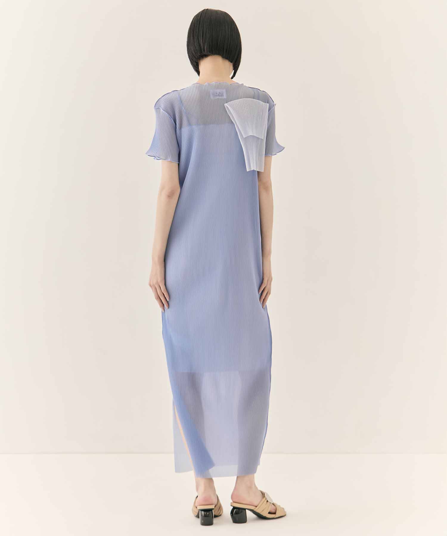 別注SHEER LAYERED SHORT SLEEVE DRESS kotohayokozawa