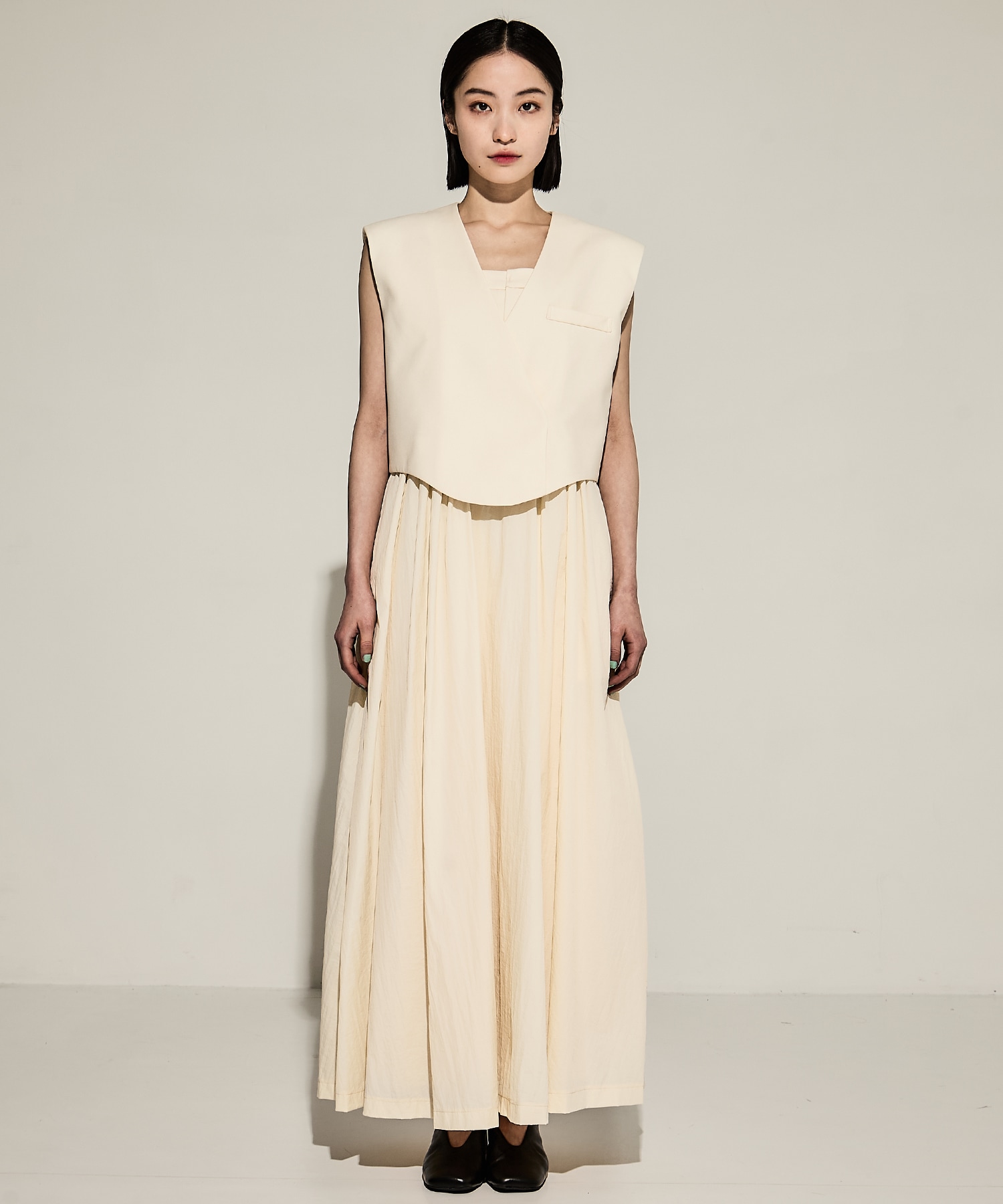 WAVE VEST WITH FLARE DRESS AMERI