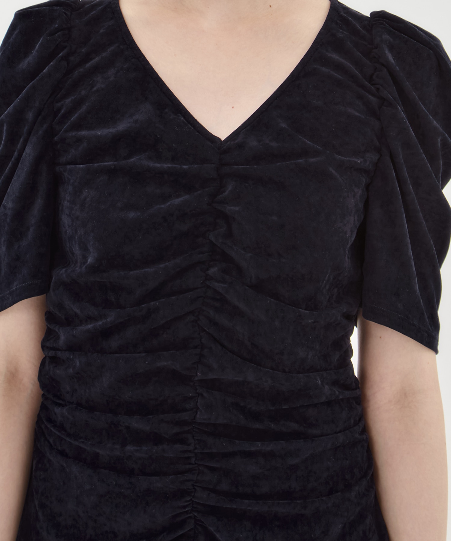 別注VELOUR GATHERD TOP FETICO
