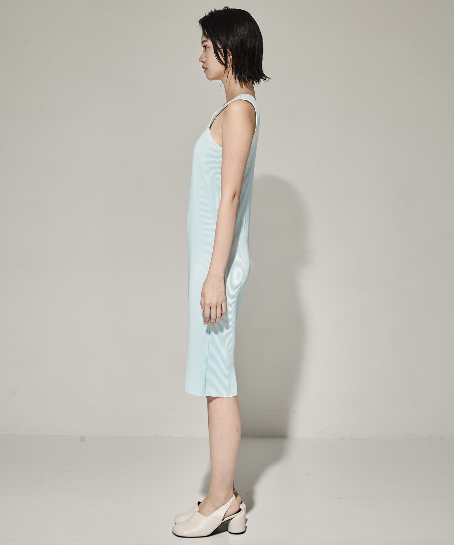 SHEER LAYERED SHORT SLEEVE DRESS kotohayokozawa