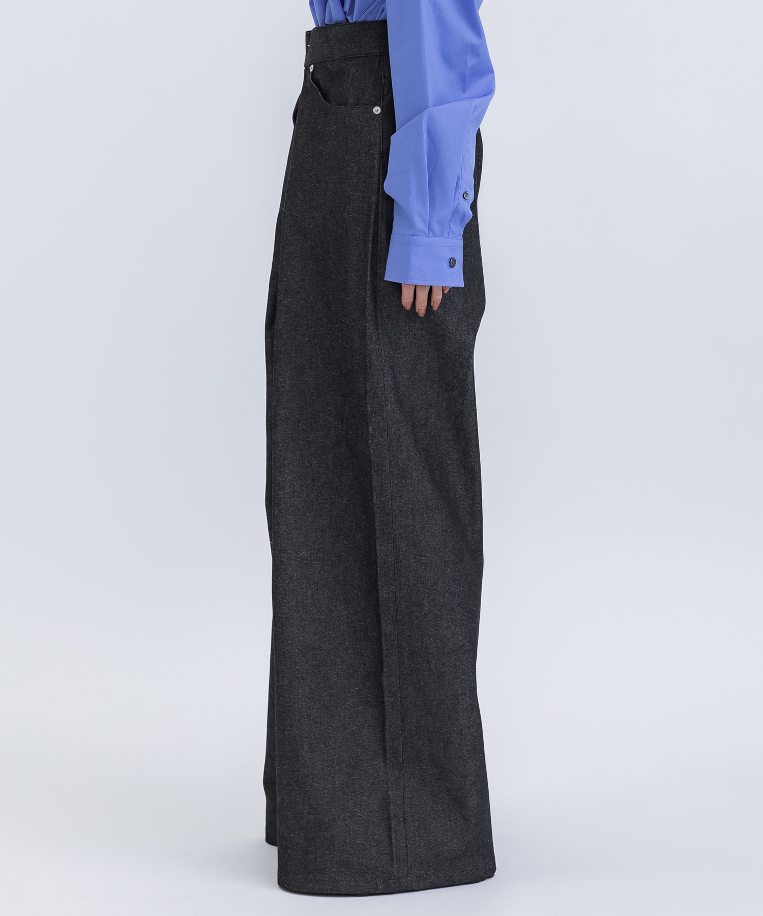 RIGID DENIM WIDE PANTS (SHORT LENGTH) JOHN LAWRENCE SULLIVAN