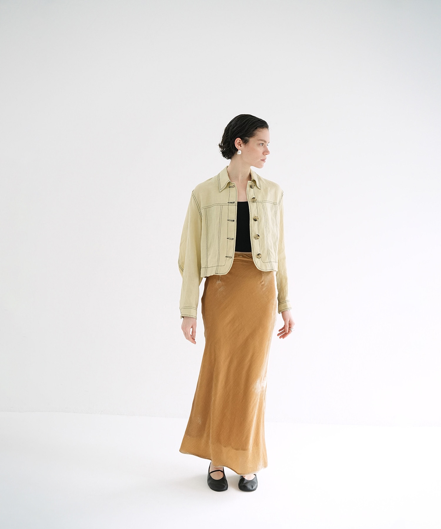 LINEN SHIRT JACKET CLANE