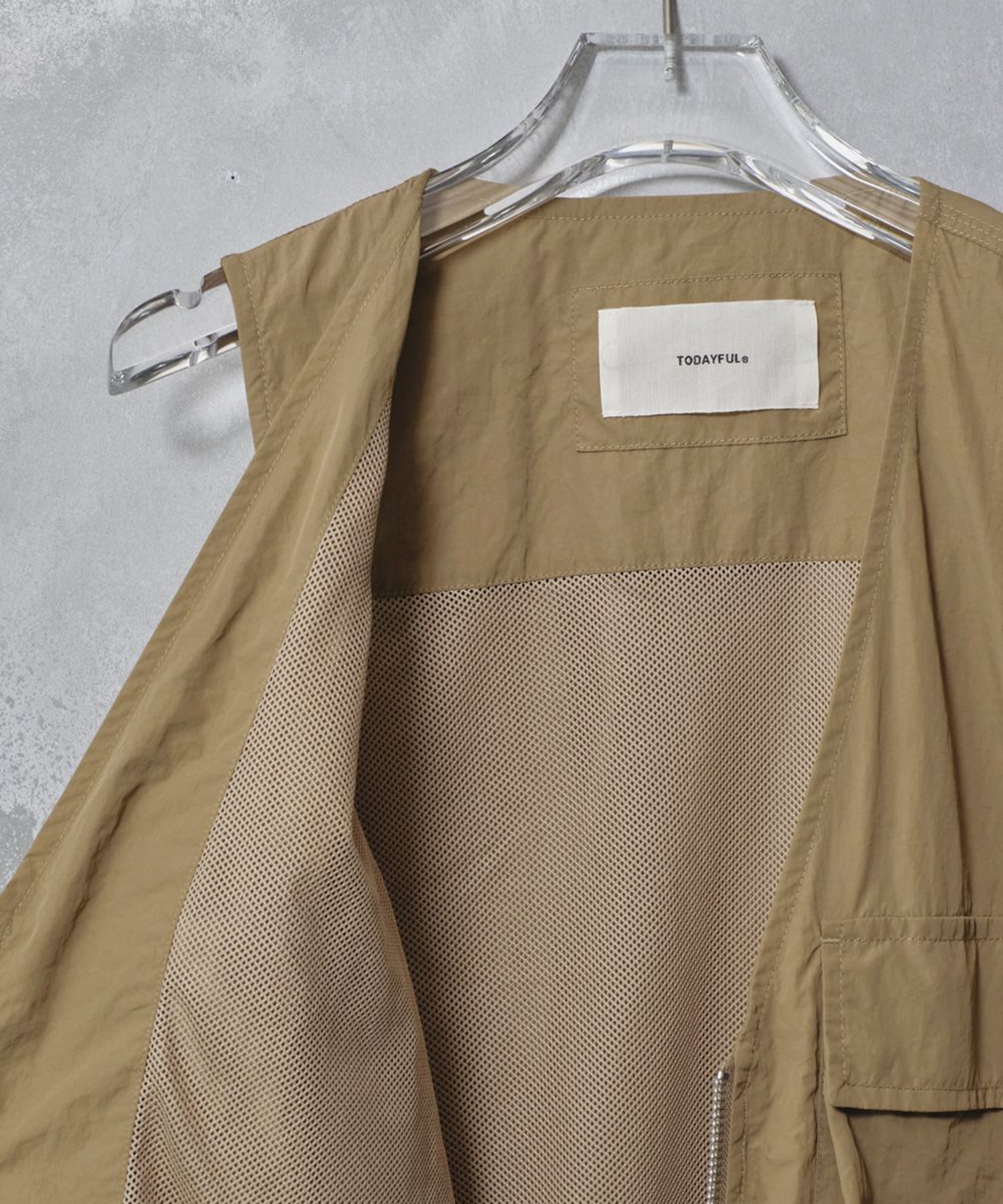 Nylon Pocket Vest TODAYFUL