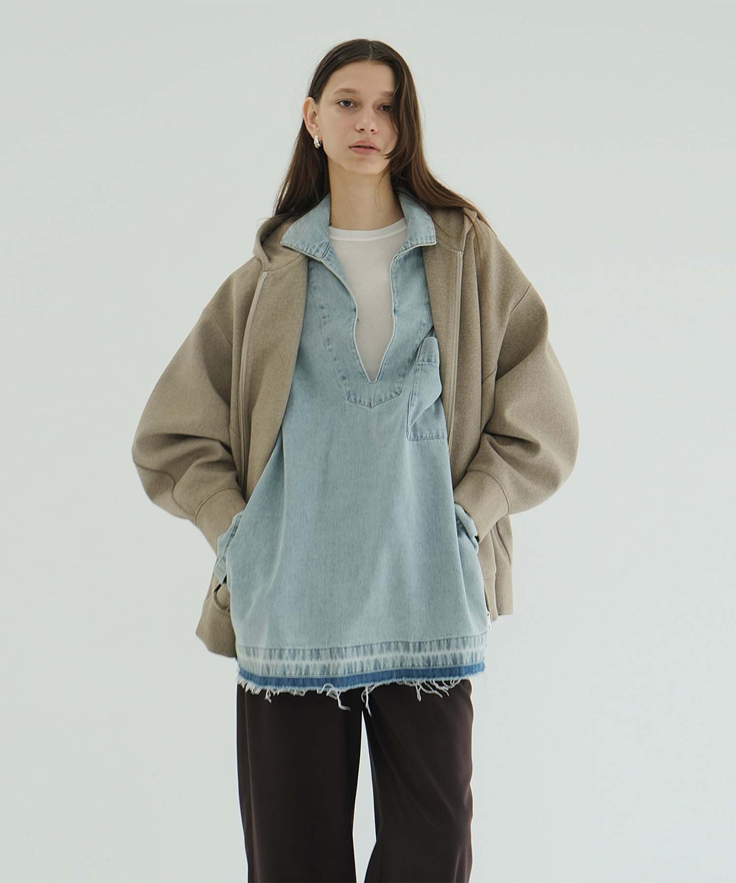 DENIM OVER SKIPPER SHIRTS CLANE