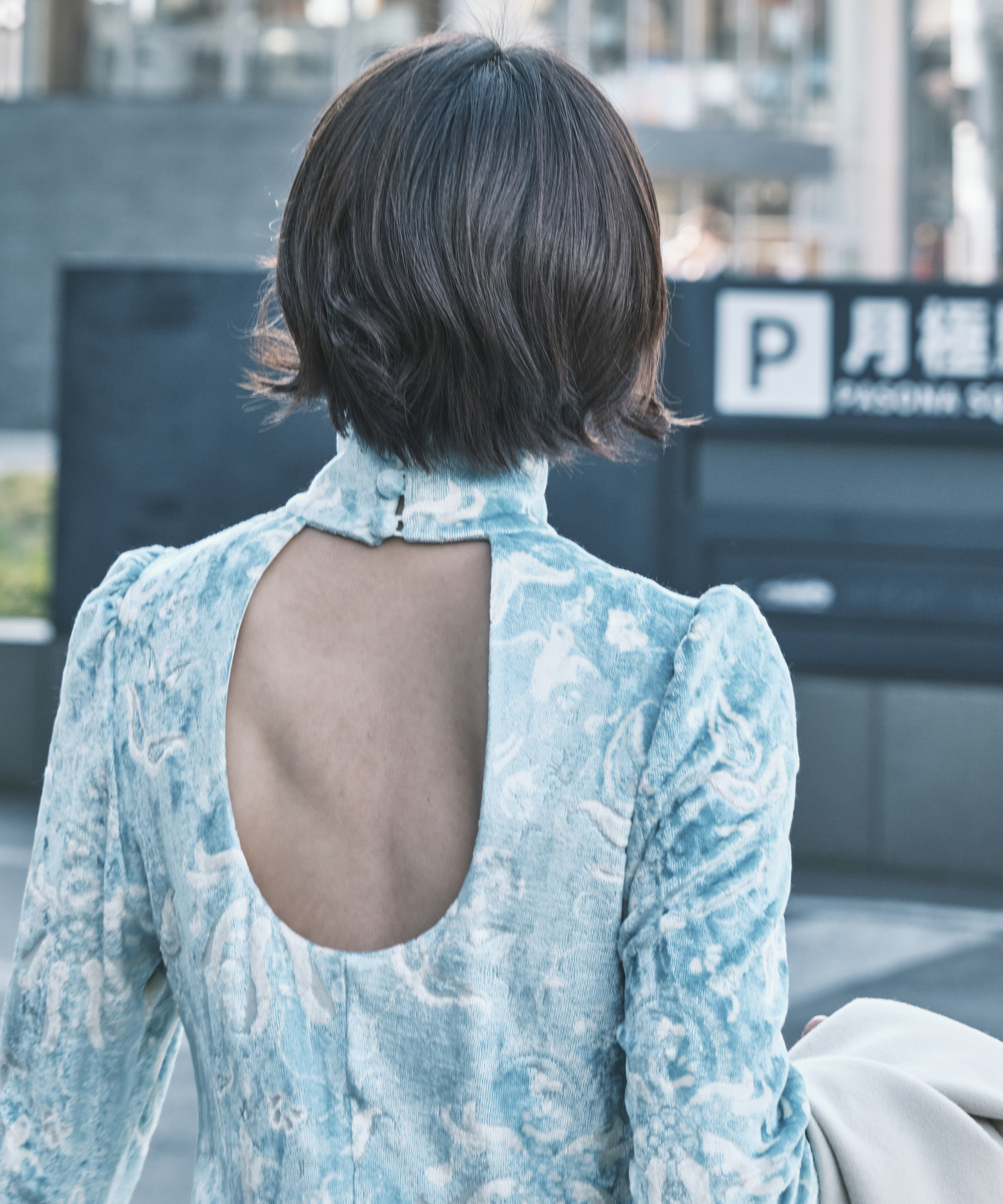 別注 Velour Jersey High Neck Dress Mame Kurogouchi