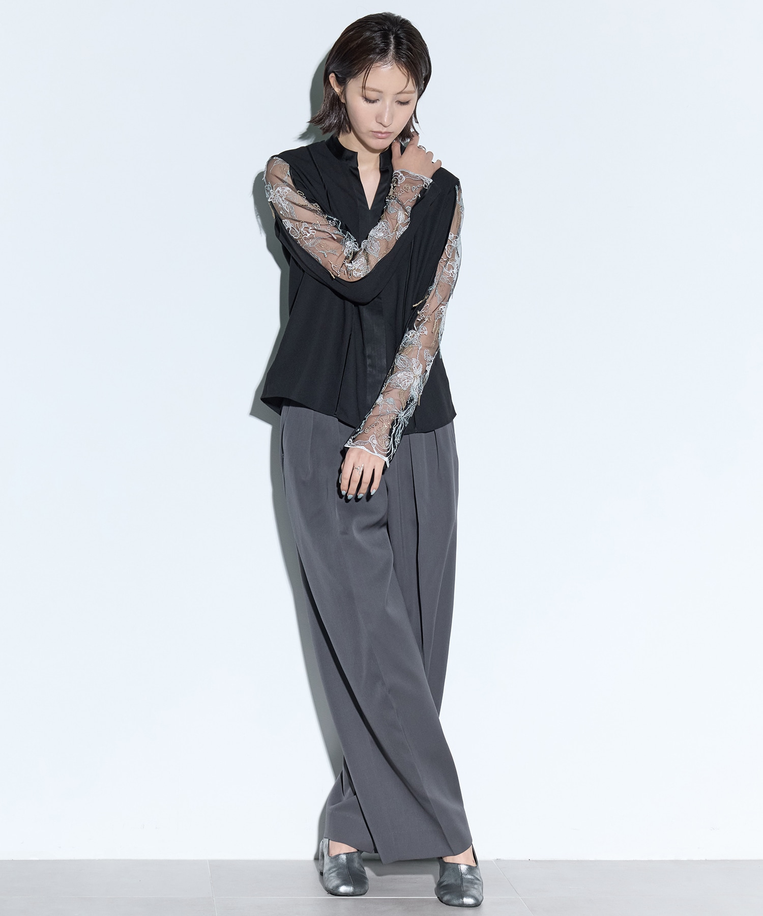 Tears flower lace tops MURRAL