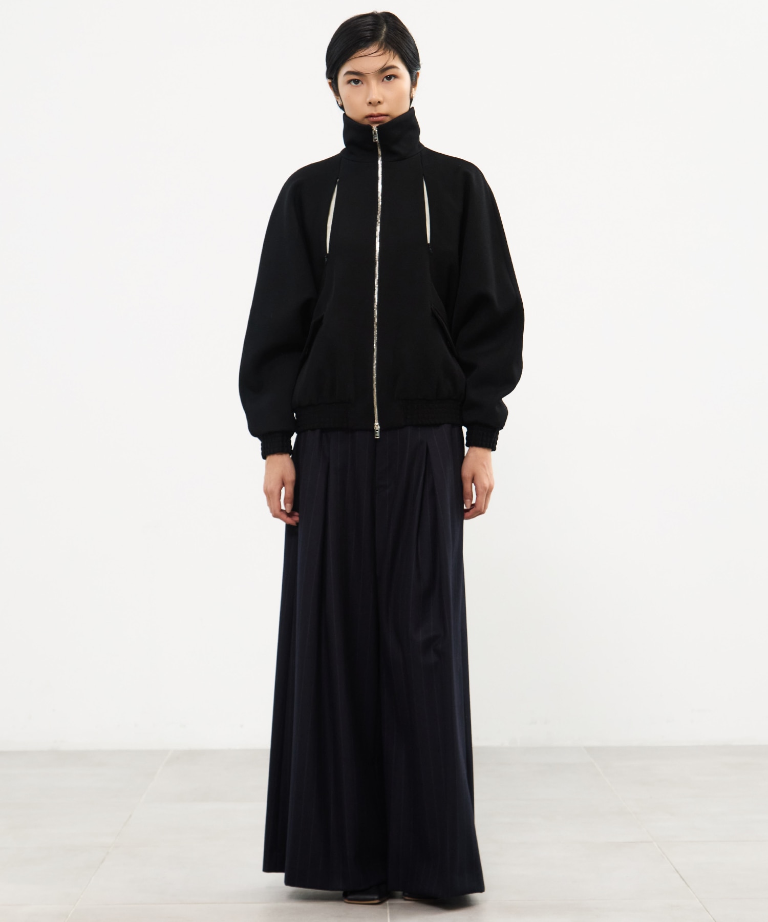 CAVARLY TWILL ZIP BLOUSON CINOH