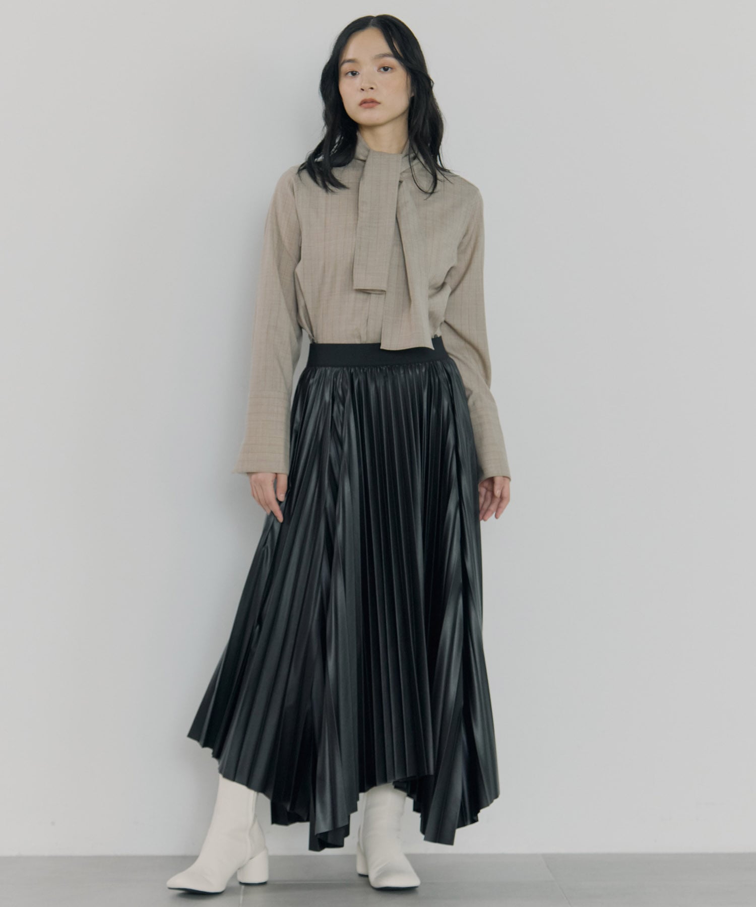 Waist Tucked Wool Shirt STUDIOUS