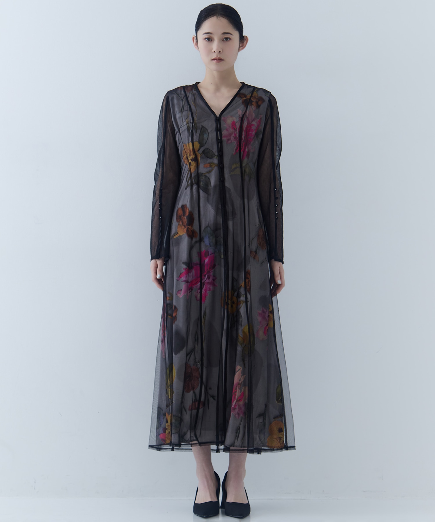 UND GRACE CHIFFON VEIL DRESS AMERI