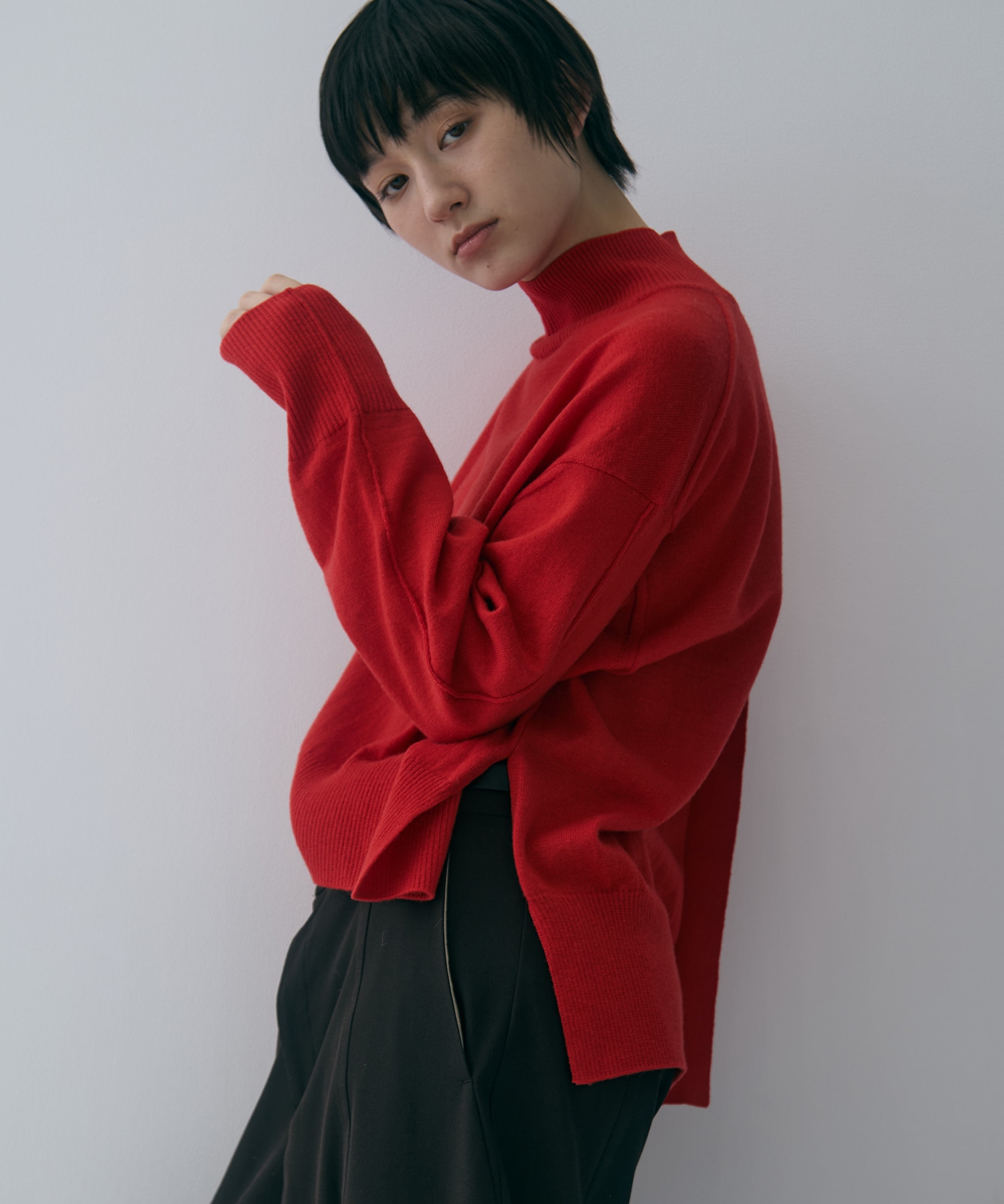 Merino Wool Turtle Neck Knit STUDIOUS