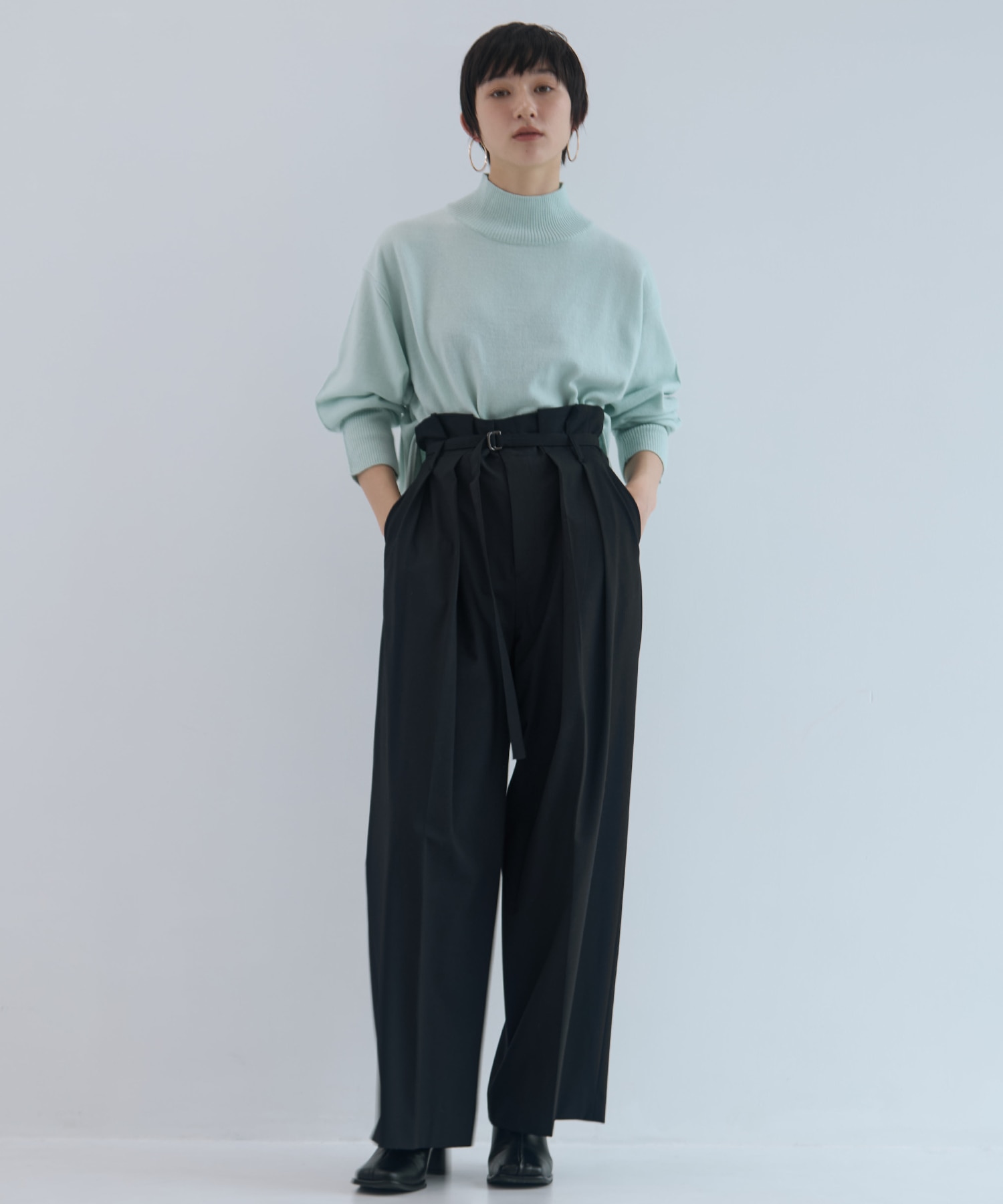 Merino Wool Turtle Neck Knit STUDIOUS