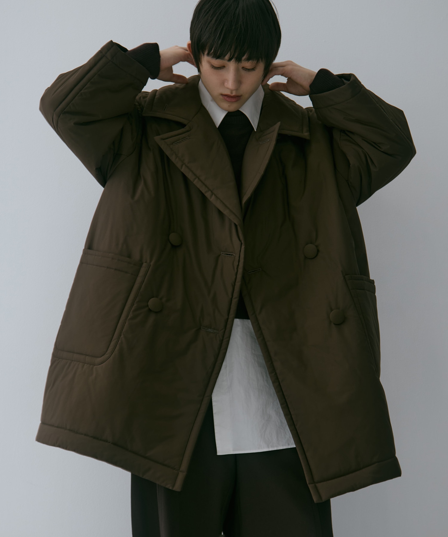 PADDED BUTTON COAT STUDIOUS