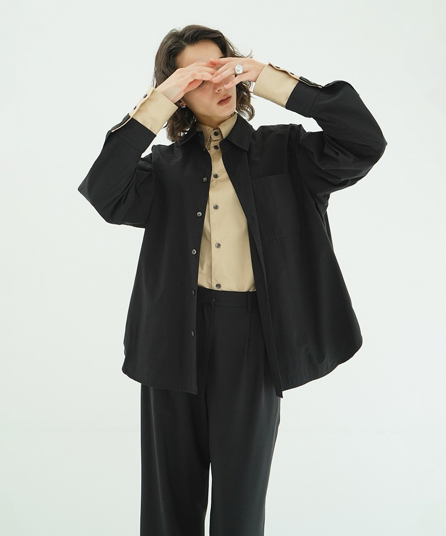 TWO TONE LAYERED SHIRTS CLANE