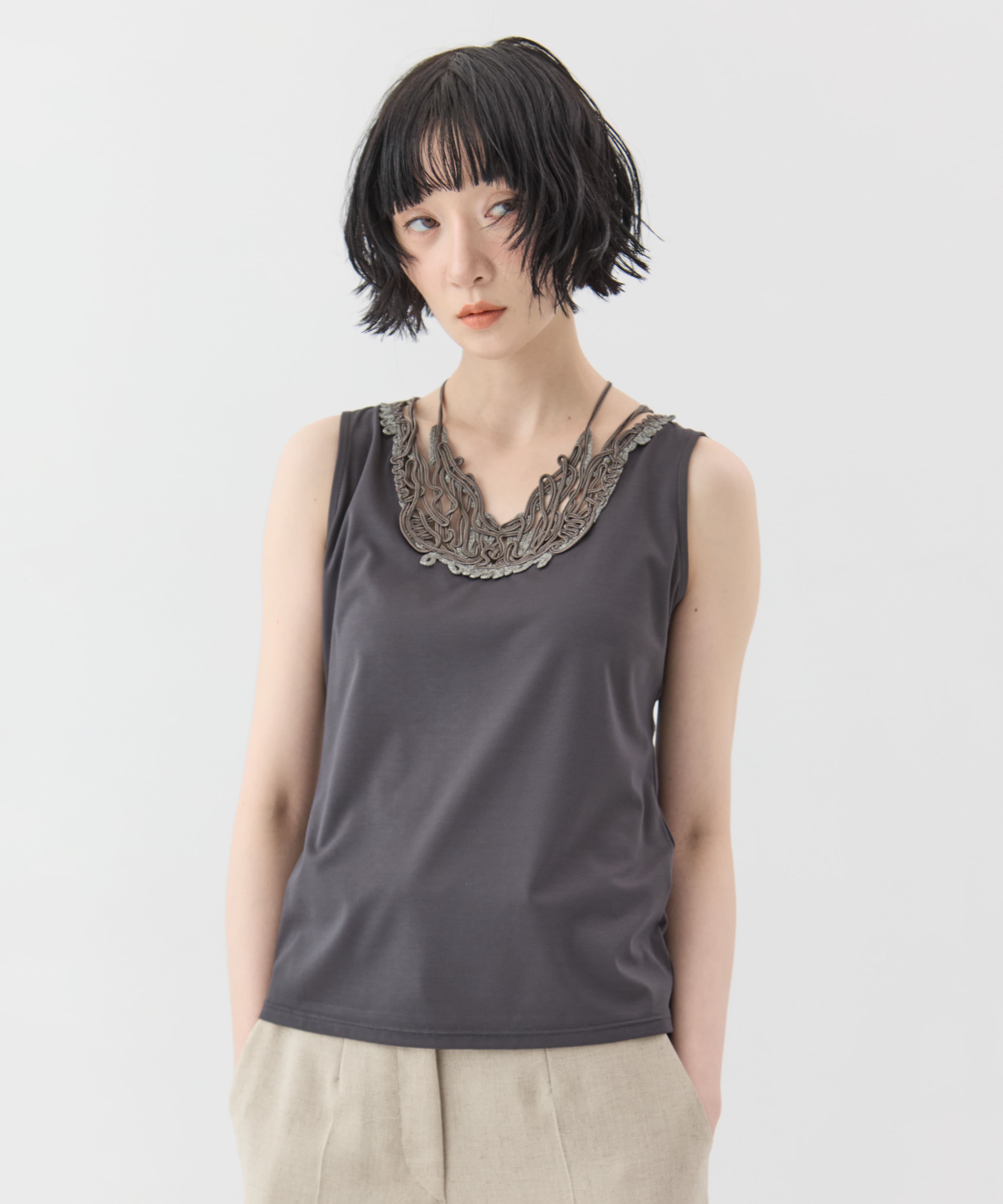 別注embroiddered tops MURRAL