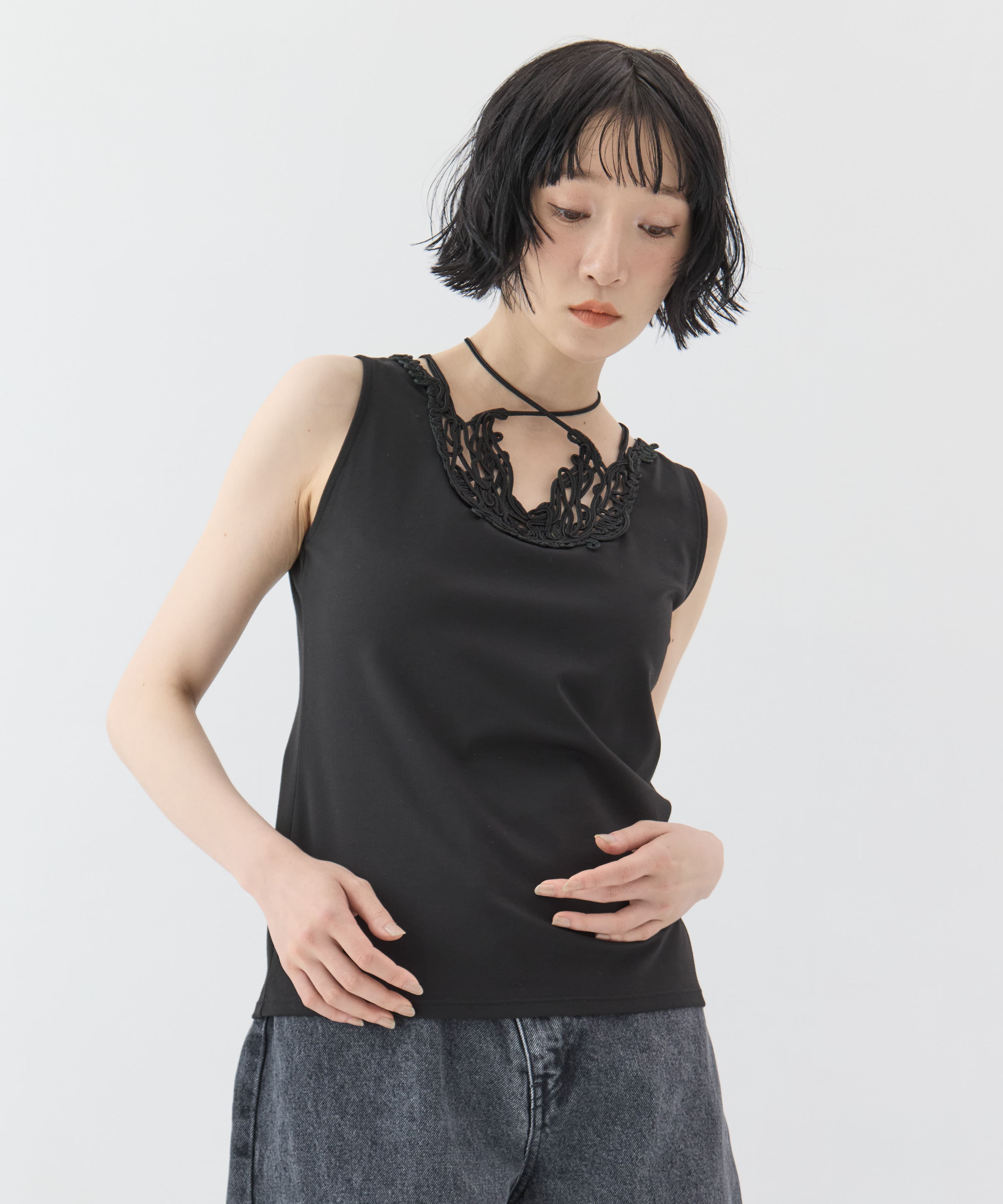 別注embroiddered tops MURRAL