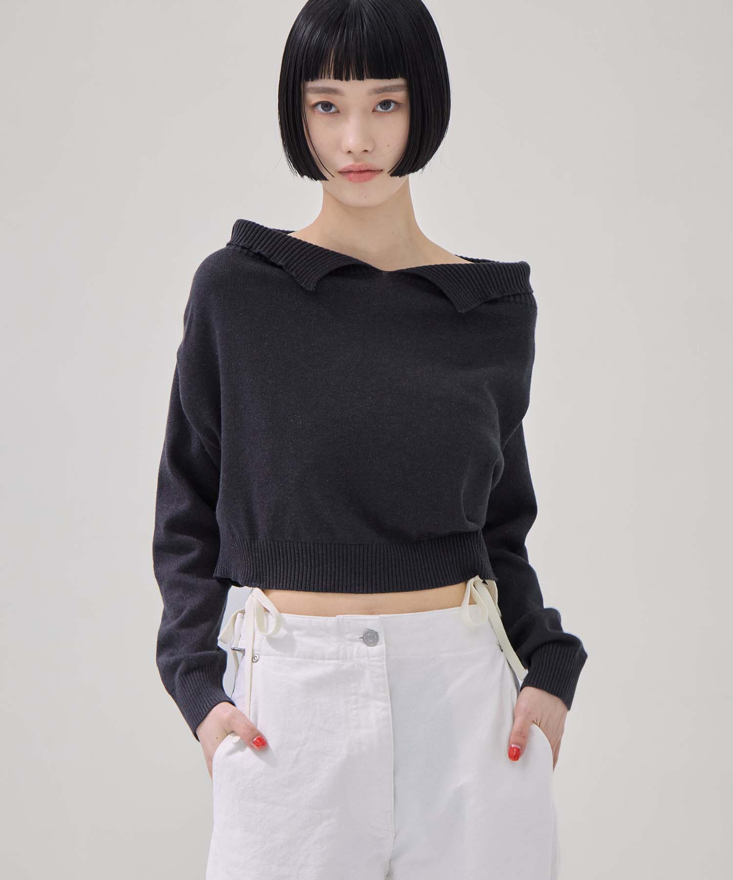 別注2WAY BORELO KNIT TOPS TAN