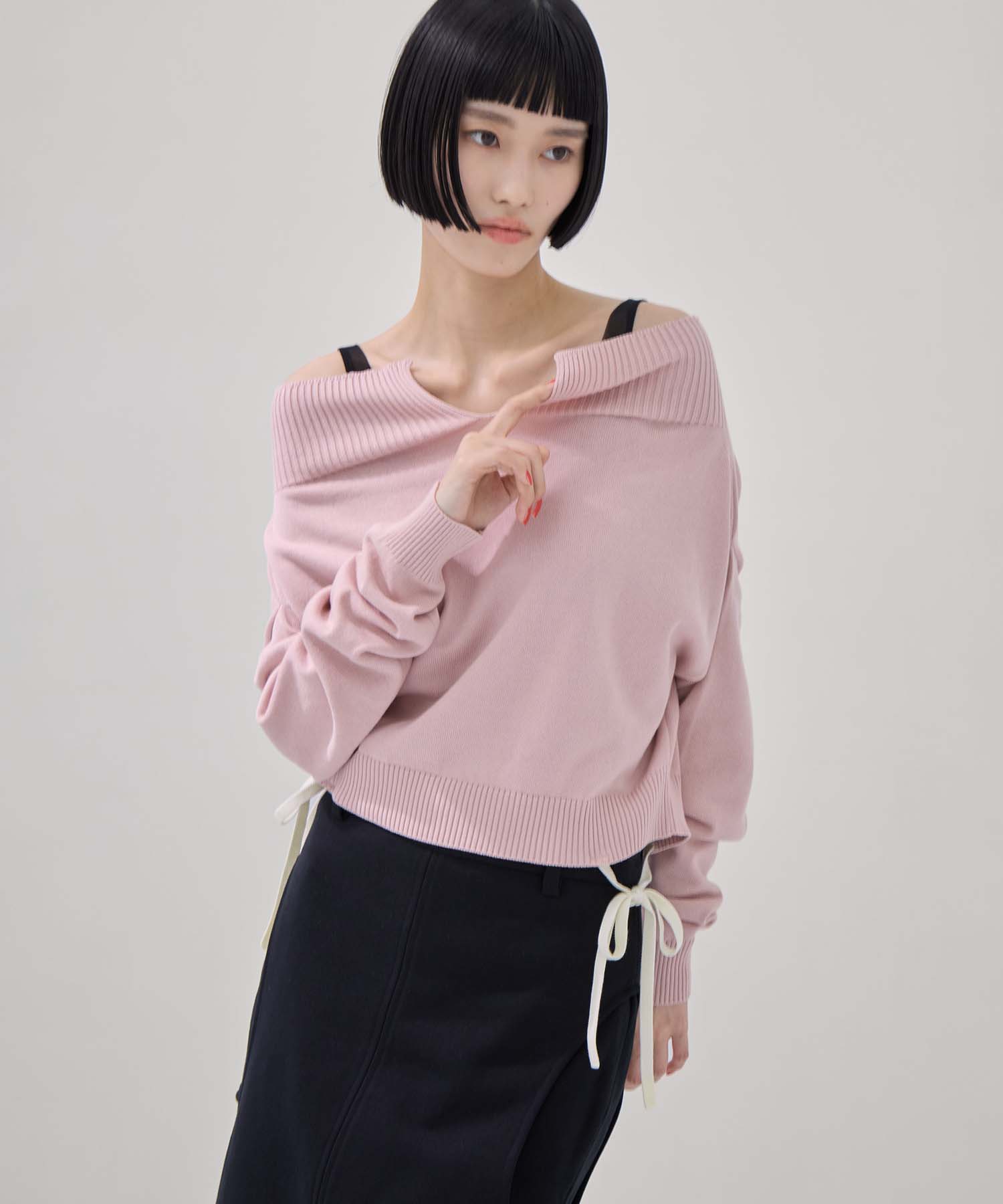 別注2WAY BORELO KNIT TOPS TAN