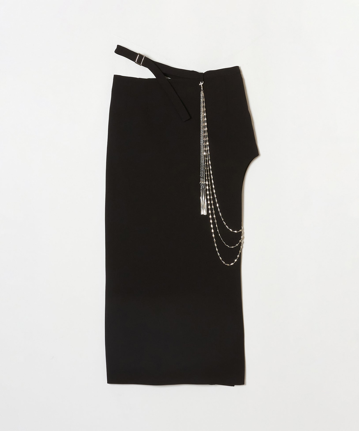 three long chain cut-out tight skirt tanakadaisuke