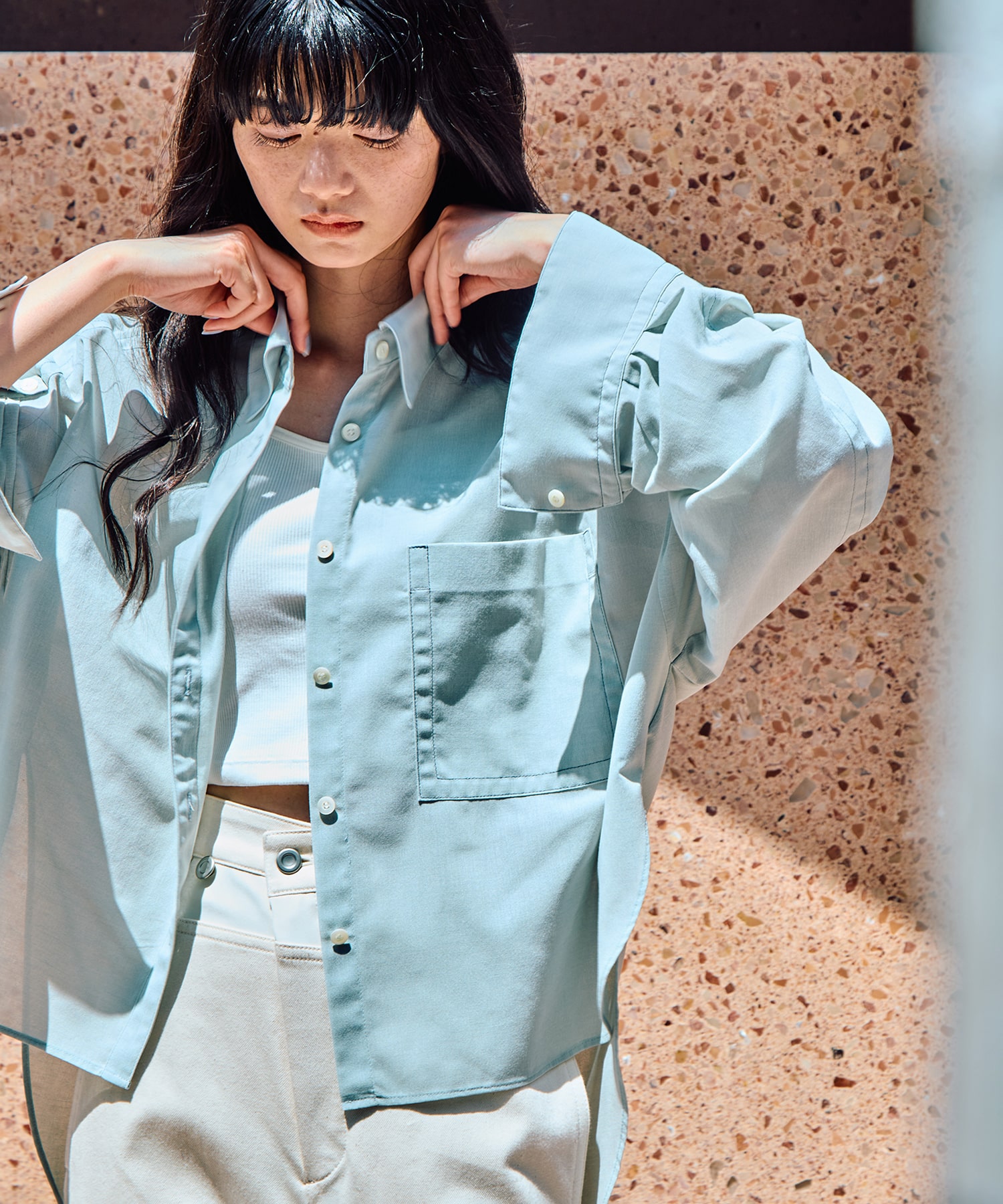 Matte Sheer Over Shirt STUDIOUS
