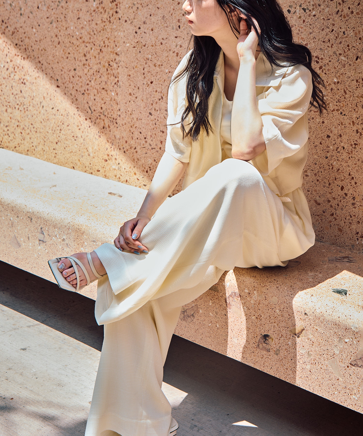 Washable Mesh Blouson STUDIOUS