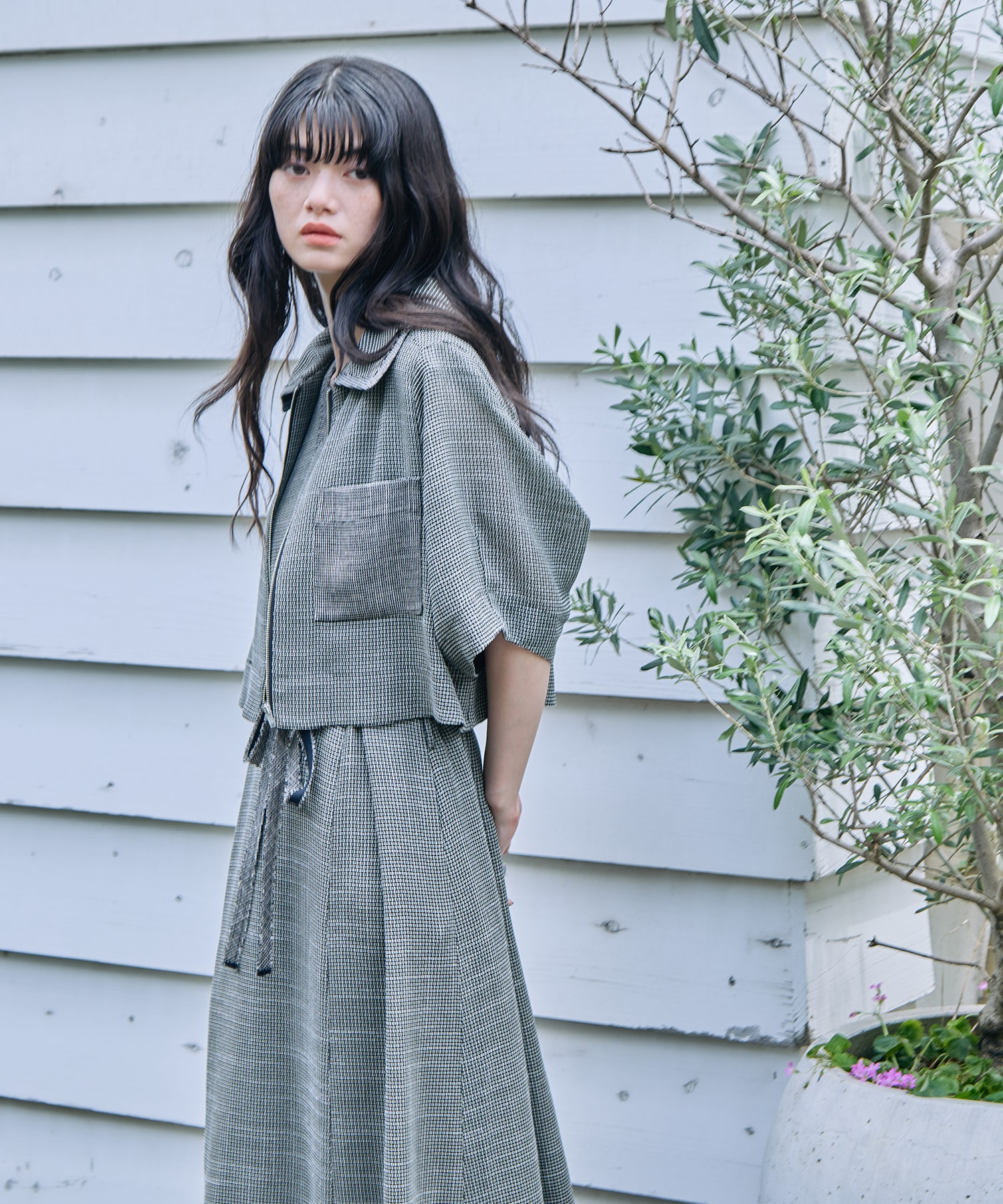 Washable Mesh Blouson STUDIOUS