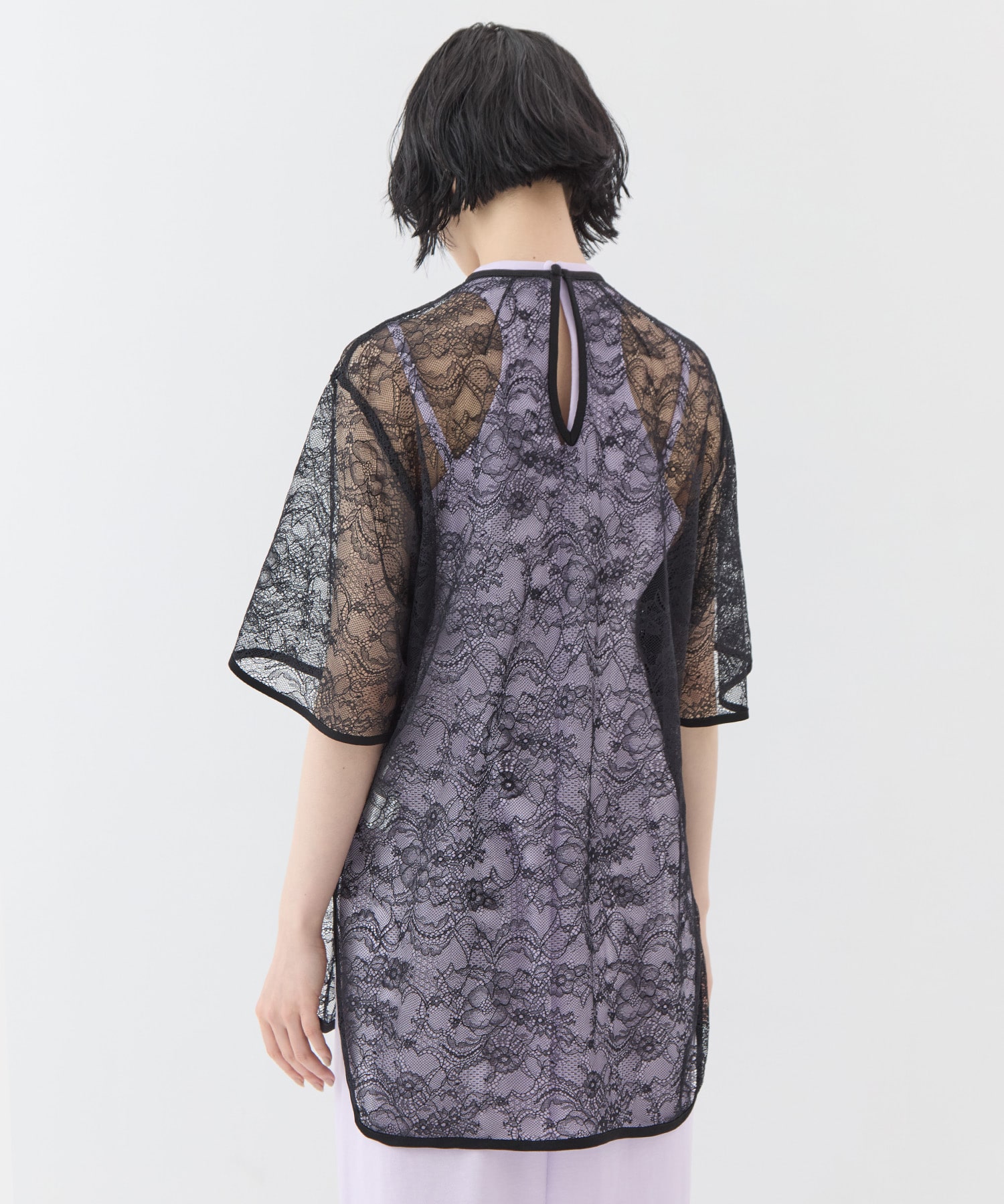 Raschel Lace Embroidered Top Mame Kurogouchi