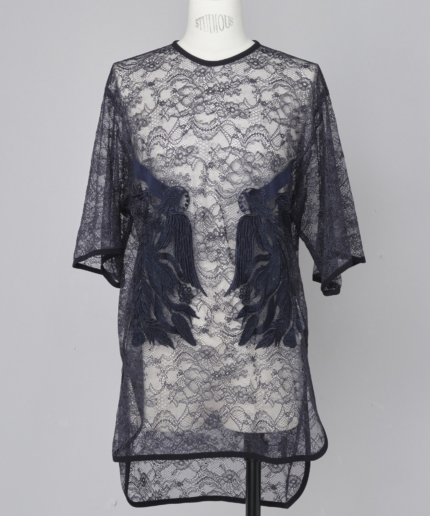 Raschel Lace Embroidered Top Mame Kurogouchi