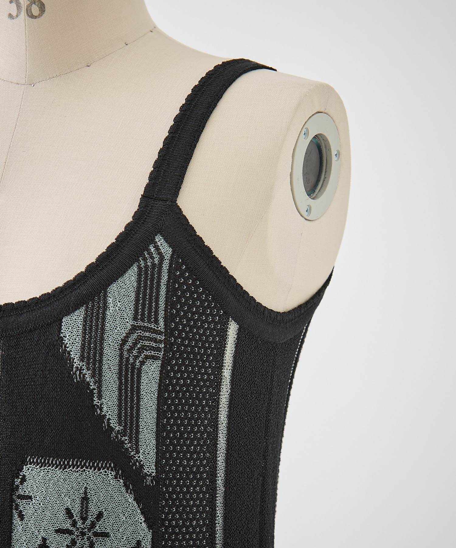 Multi-Pattern Knit Dress Mame Kurogouchi