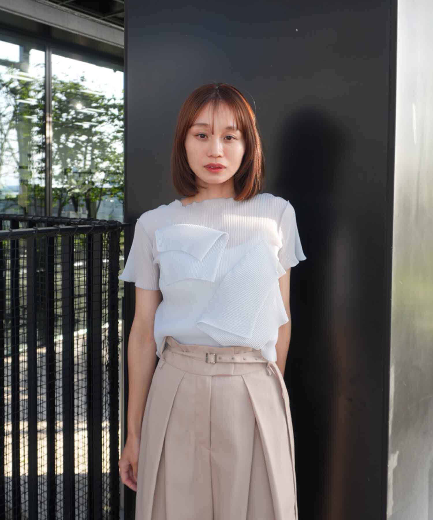 別注 SHEER SHORT SLEEVE TOP kotohayokozawa