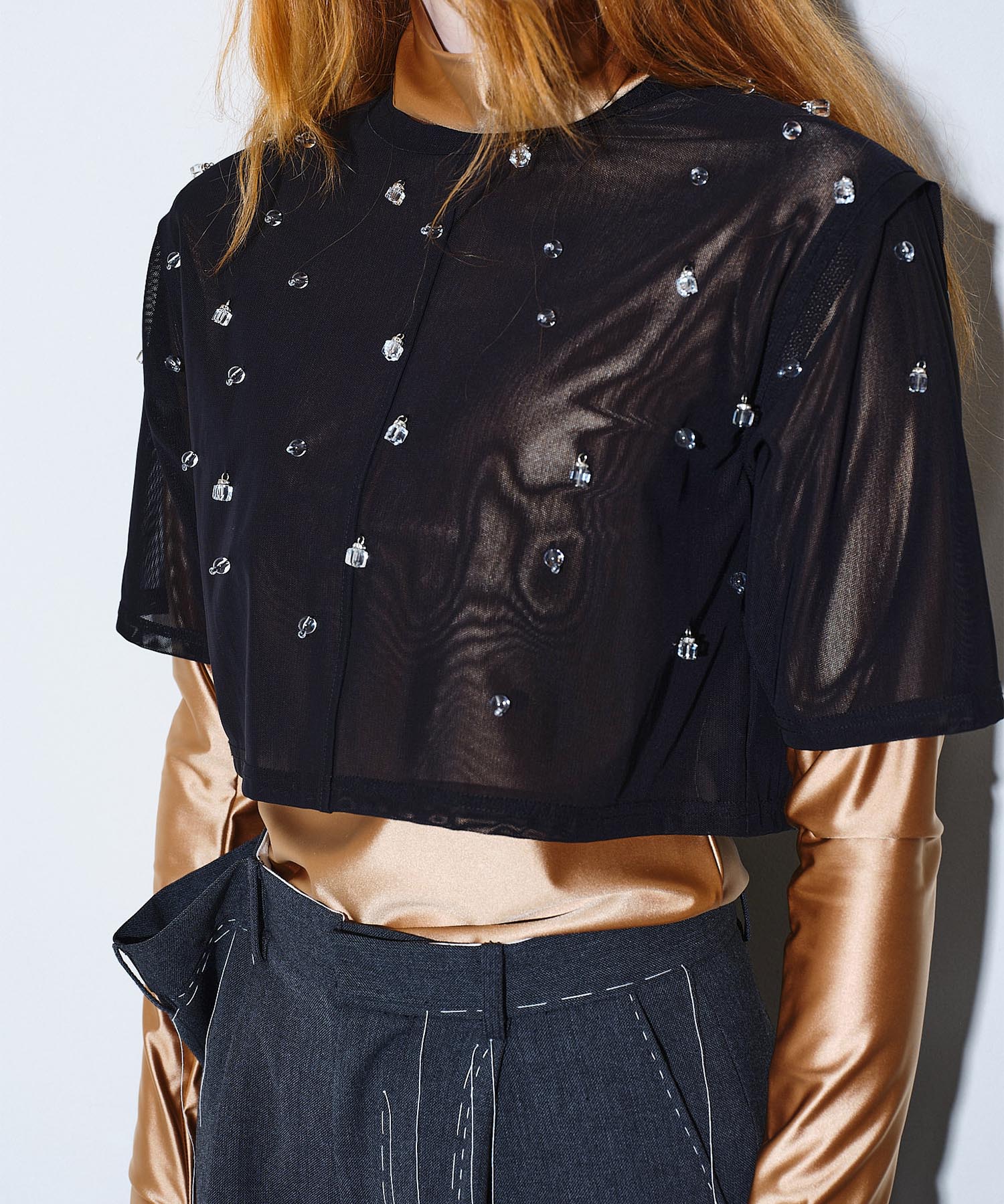 Lantern beads sheer tops HEELAL