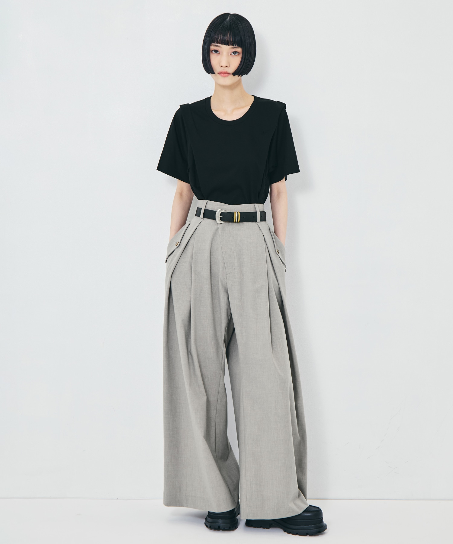 Flap Cargo Wide Pants STUDIOUS