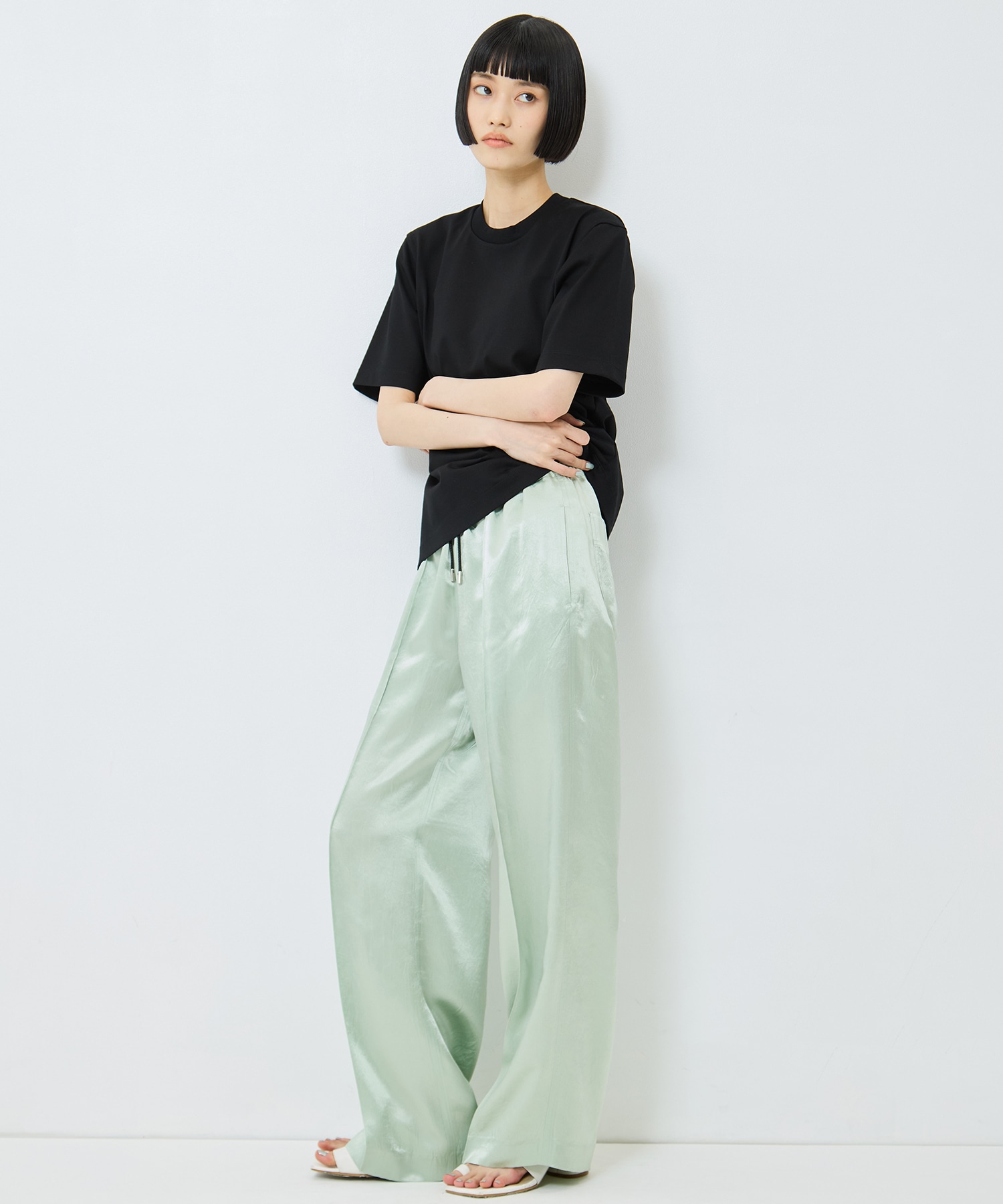 SATIN RELAX PANTS CINOH