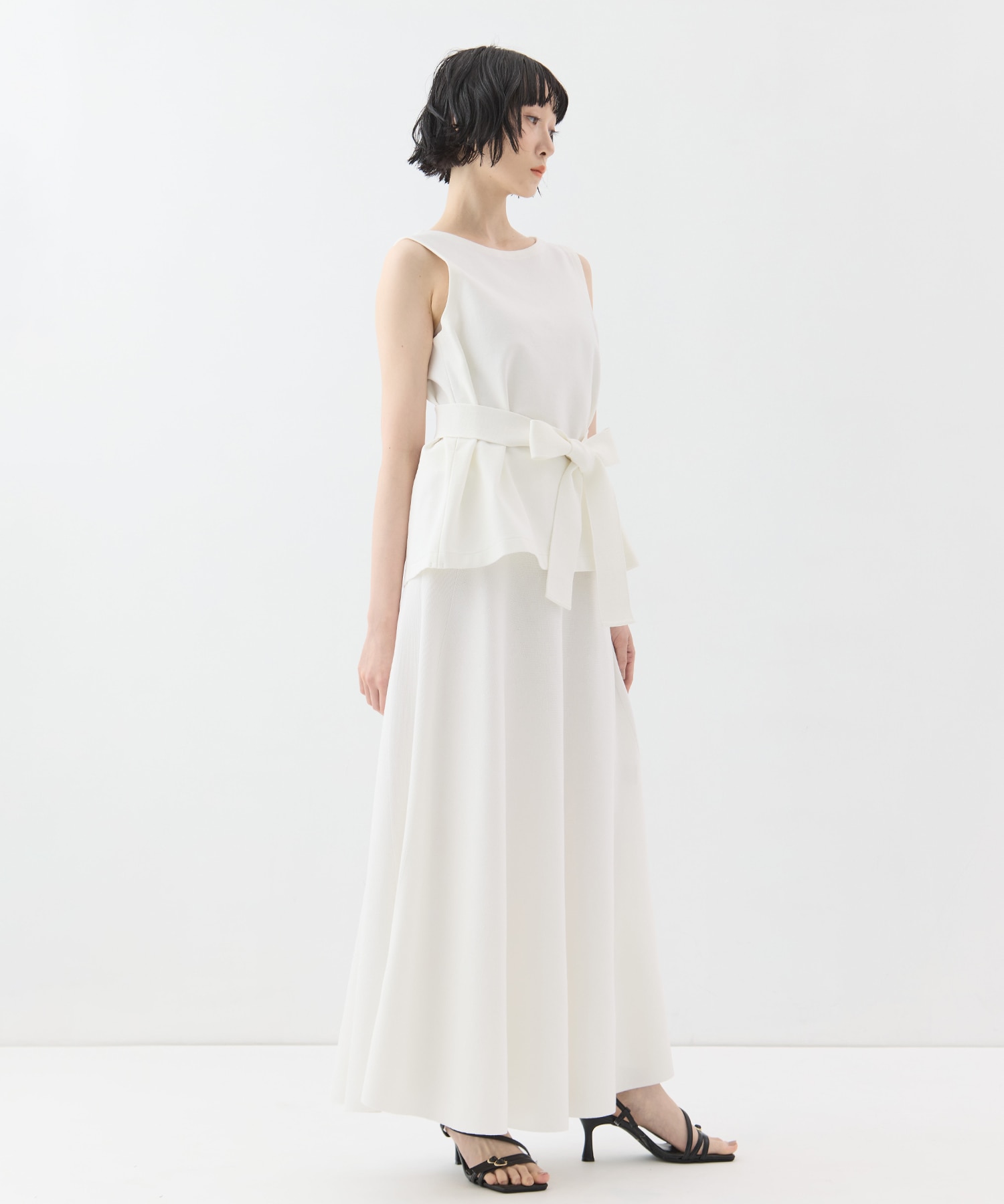 別注knit long flare skirt WRAPINKNOT