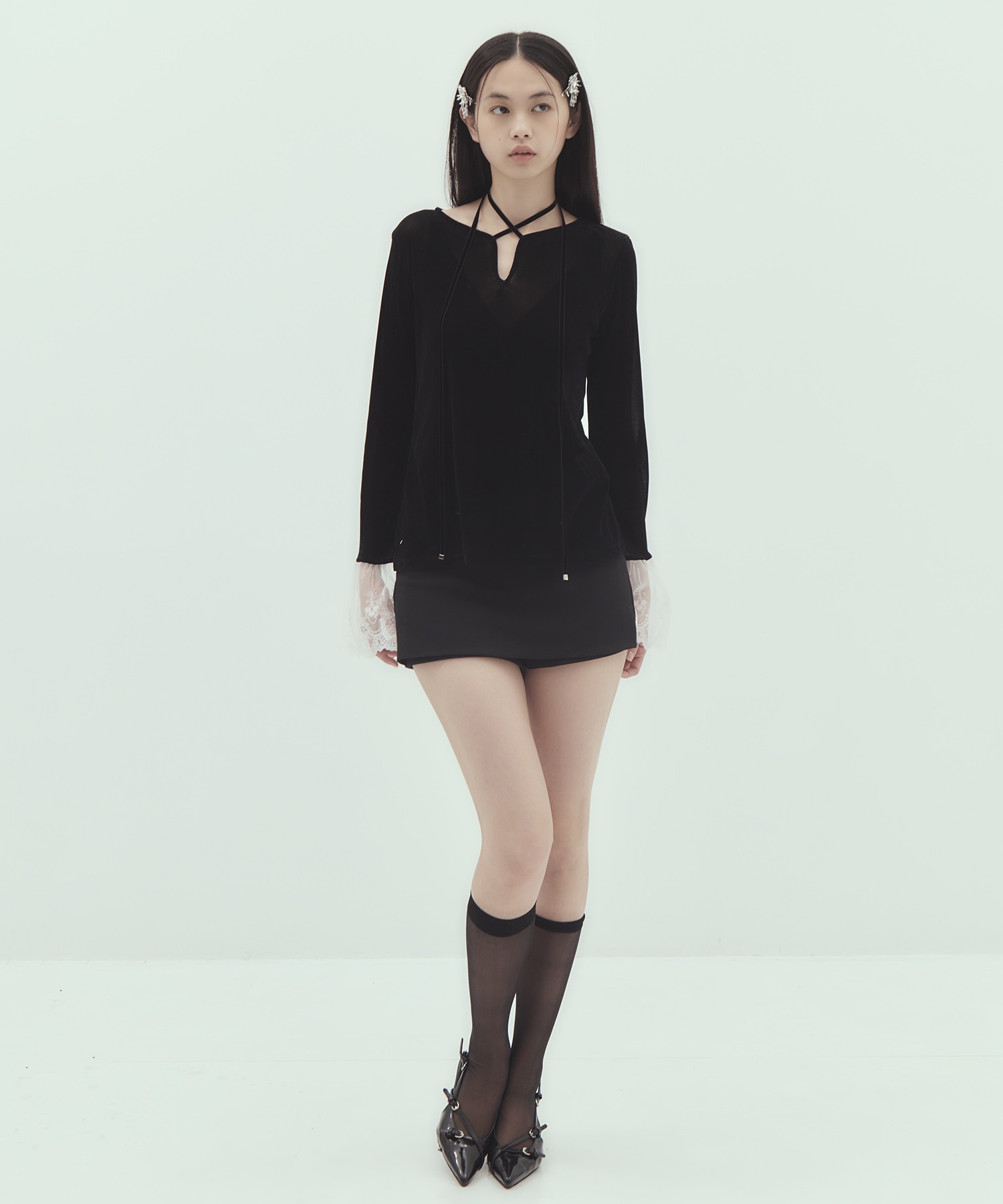 別注 flocky tulle pullover tanakadaisuke