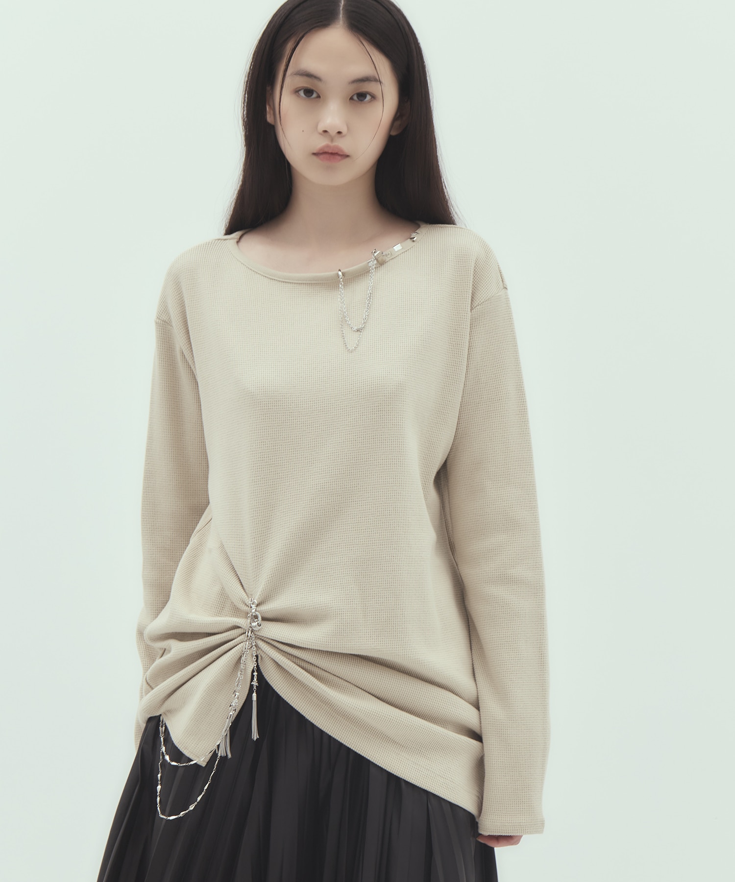 body piercing long sleeve　pullover tanakadaisuke