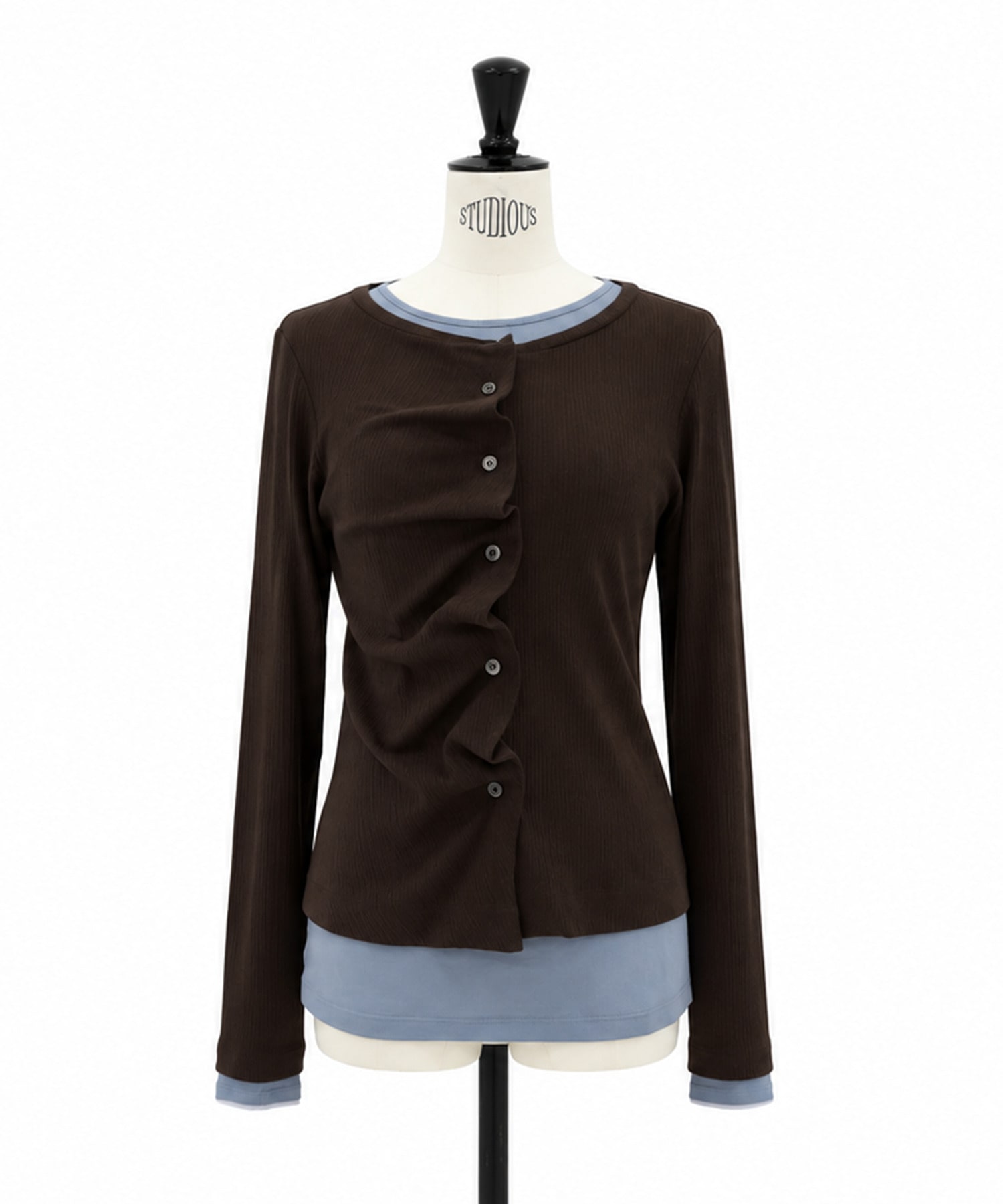 2Piece Layered Rib Top STUDIOUS