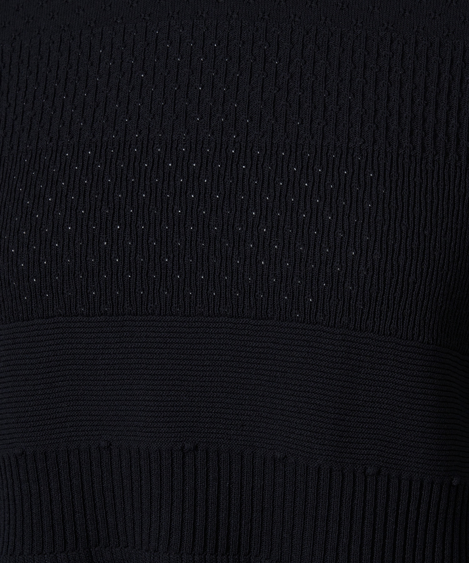 Knit Lace Short Sleeve Top Mame Kurogouchi