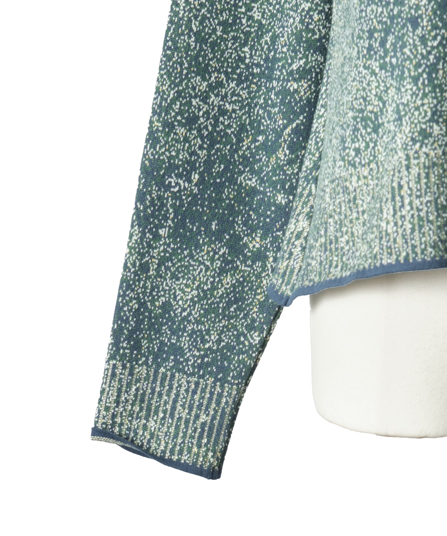 Floral Jacquard Graphic Knit Cardigan Mame Kurogouchi