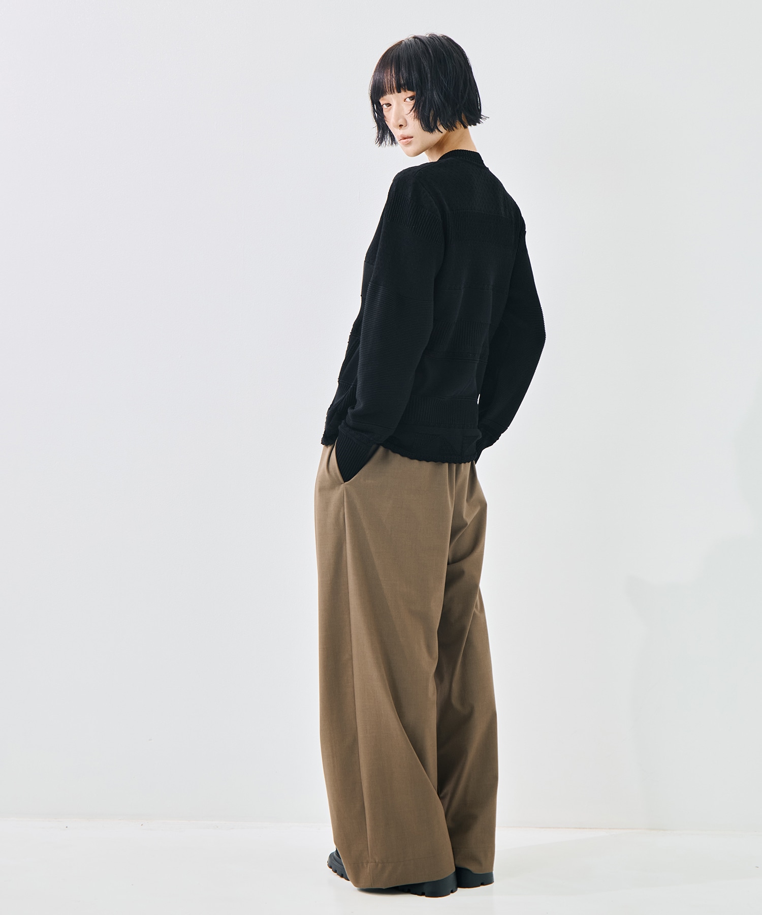 Knit Lace Cardigan Mame Kurogouchi