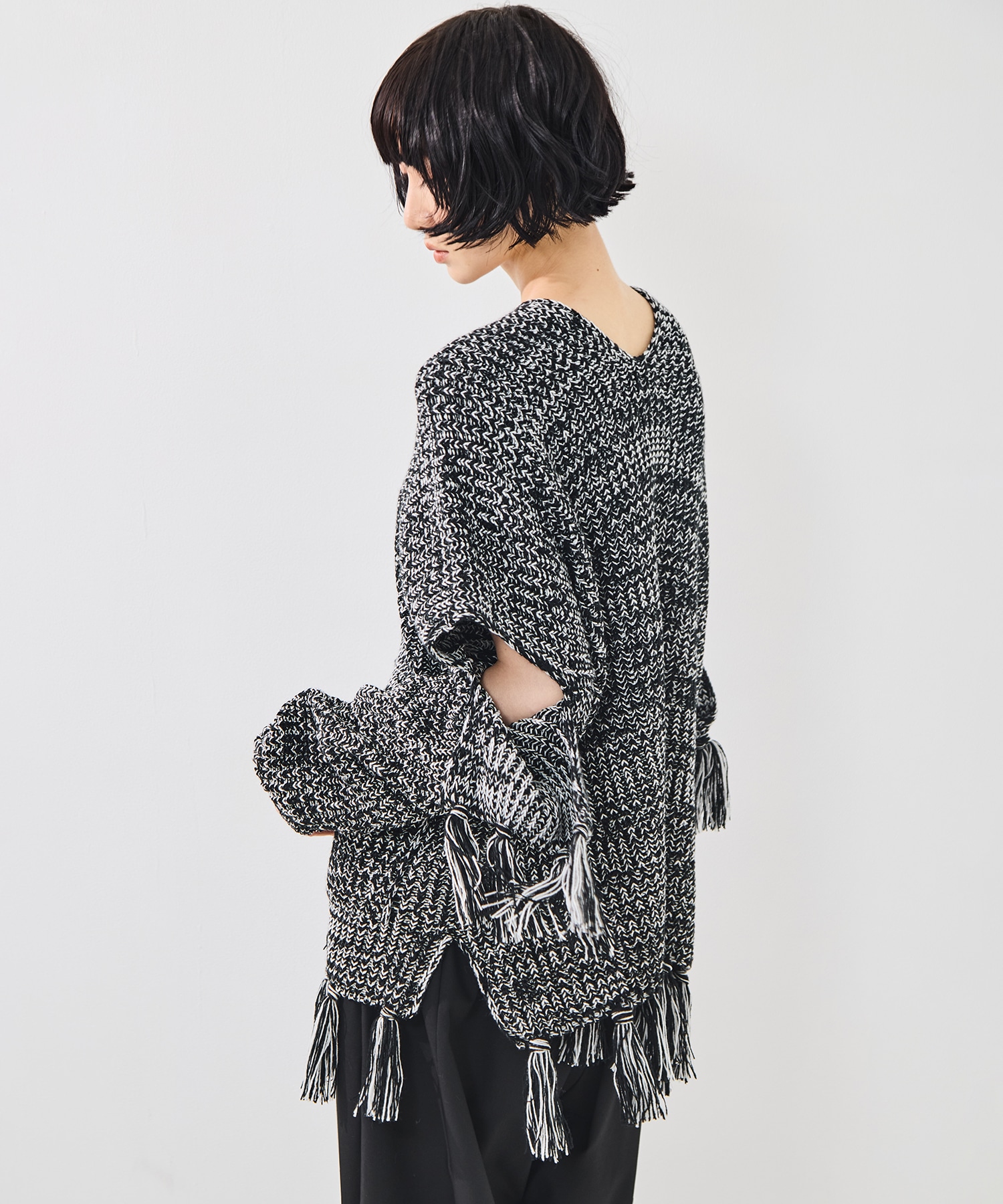 Fringe knit sulvam