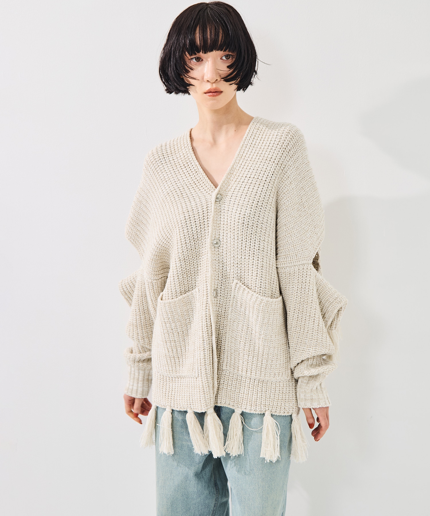 Fringe knit sulvam