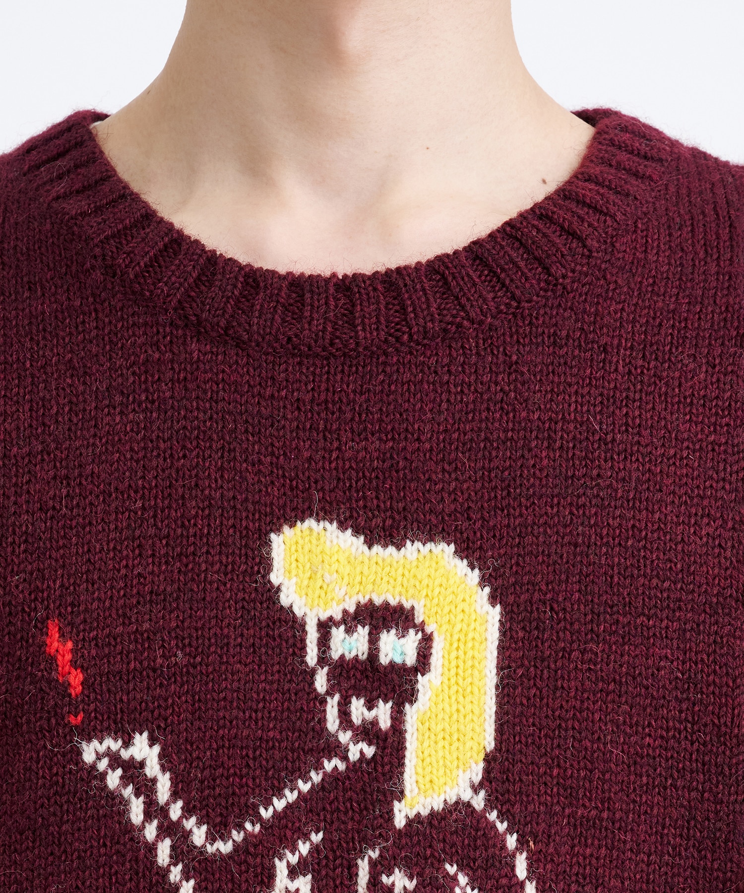 INTARSIA CREW NECK SWEATER WACKO MARIA