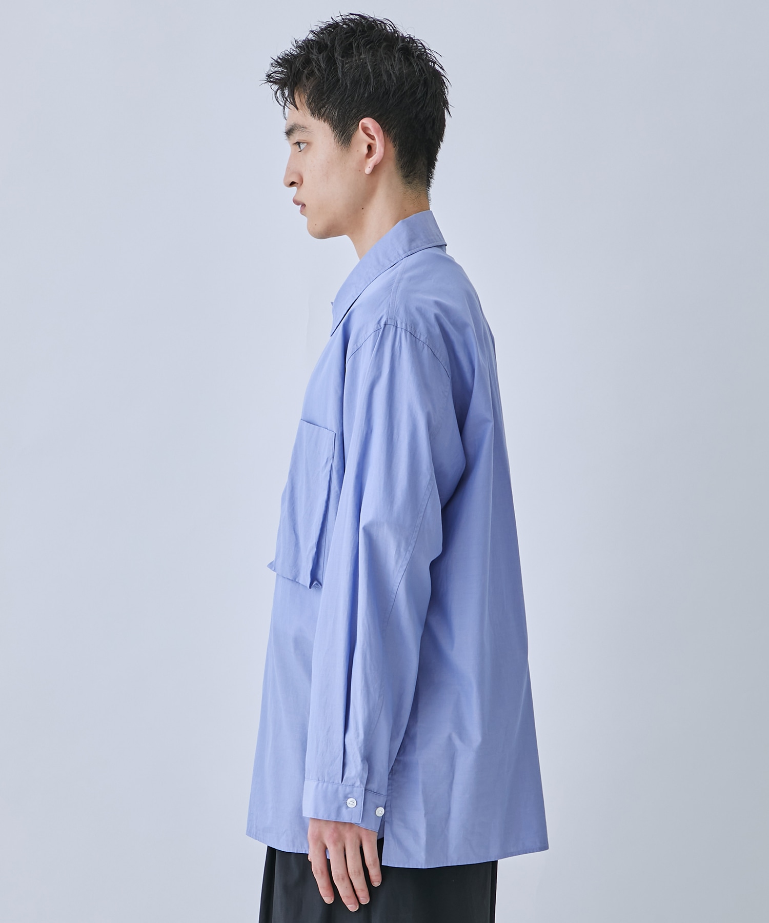 Chambray Gusset PKT Shirt blurhms