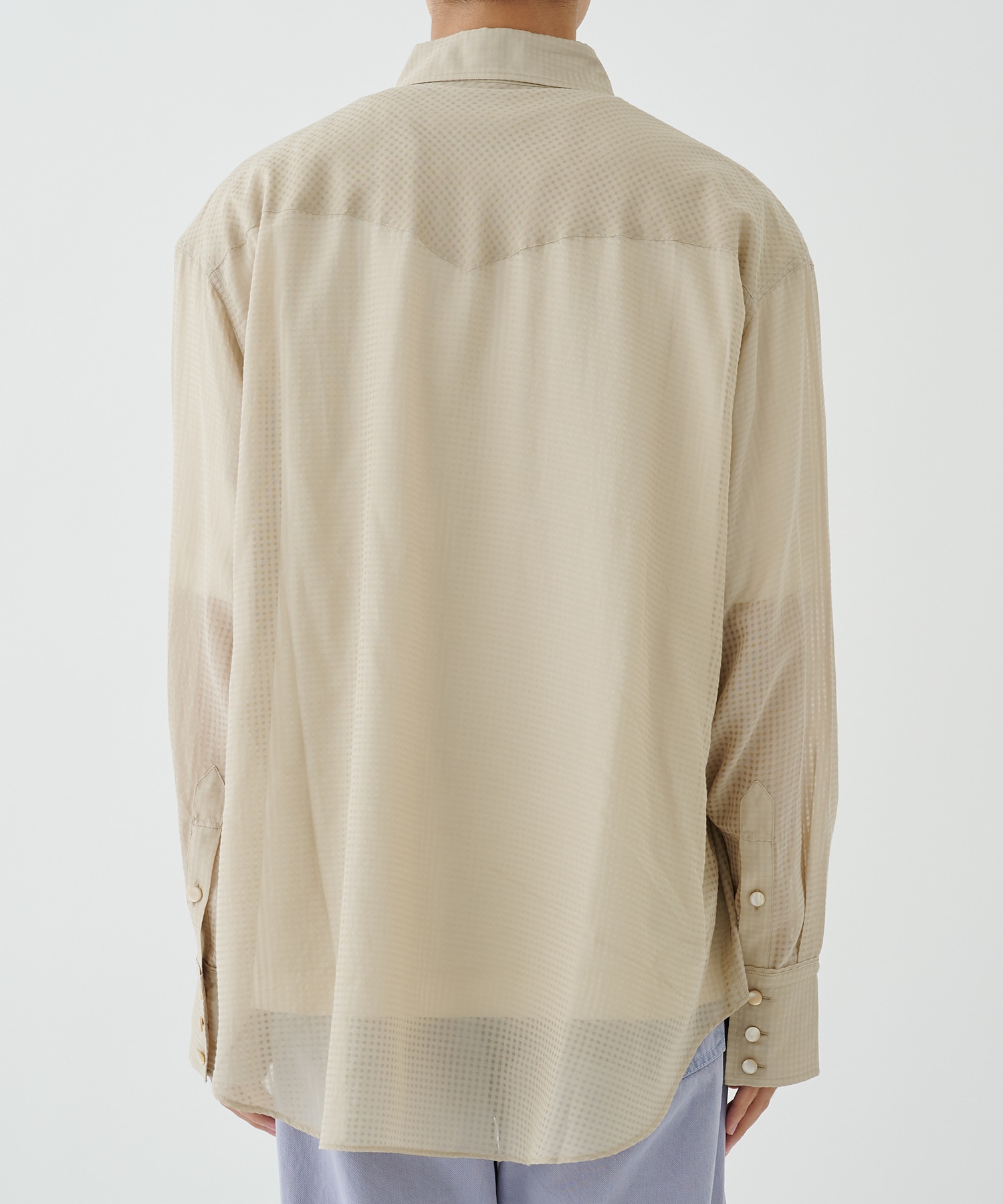 SHEER WESTERN SHIRTS SEVEN BY SEVEN