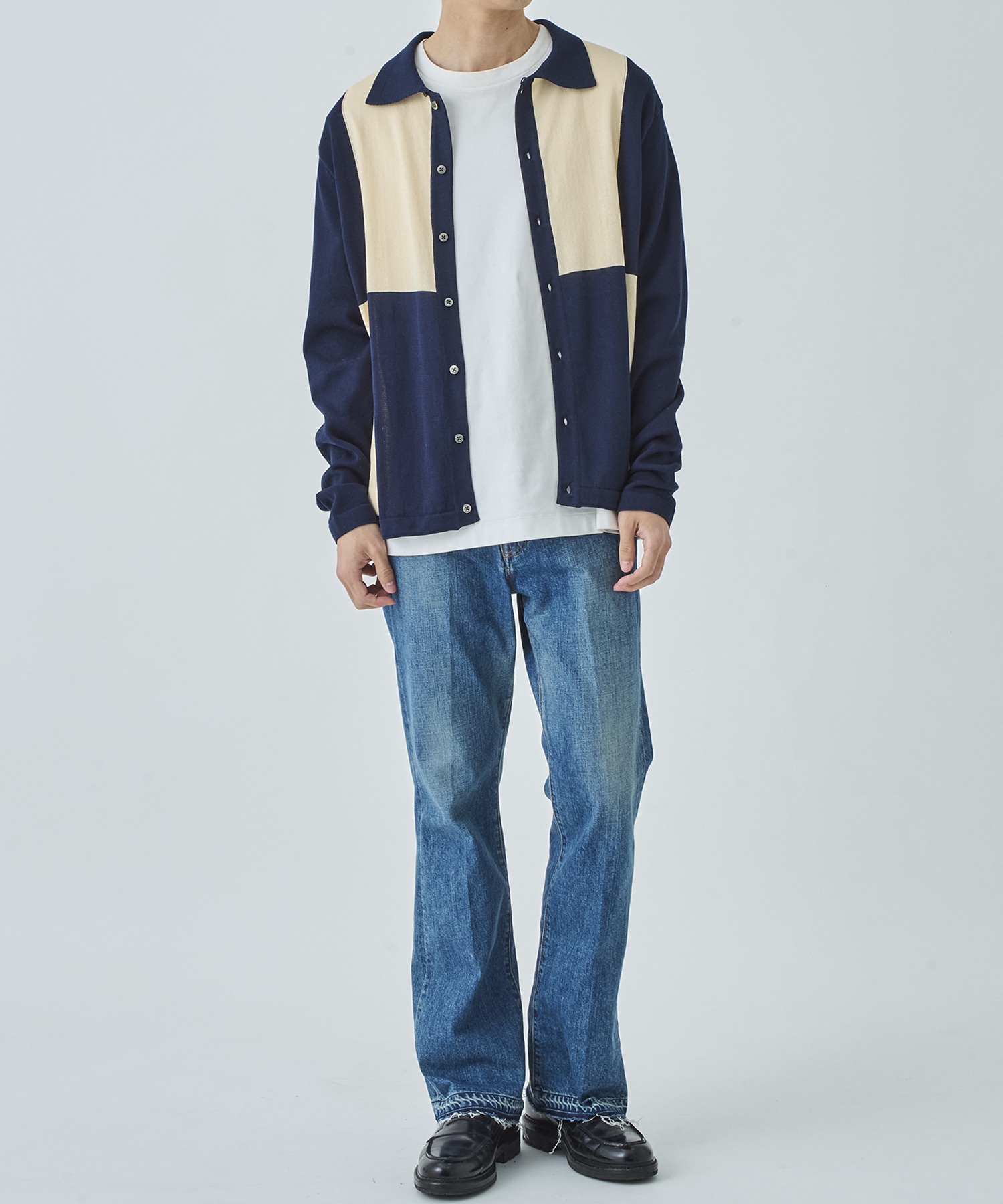 ALL BLUES BUTTON UP SWEATER Name.