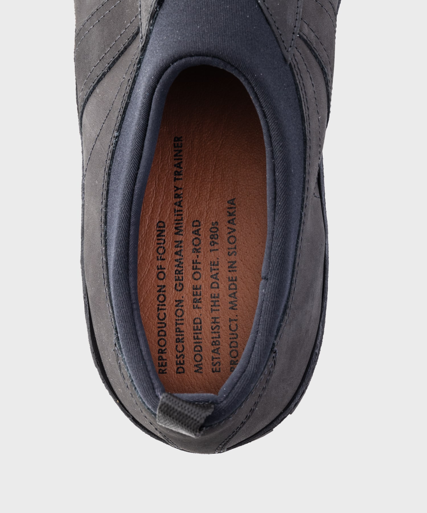 GERMAN MILITARY TRAINER SLIP ON Reproduction of found