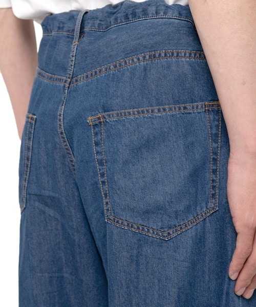 COTTON TENCEL DENIM BAGGY PANTS in・stru(men-tal)