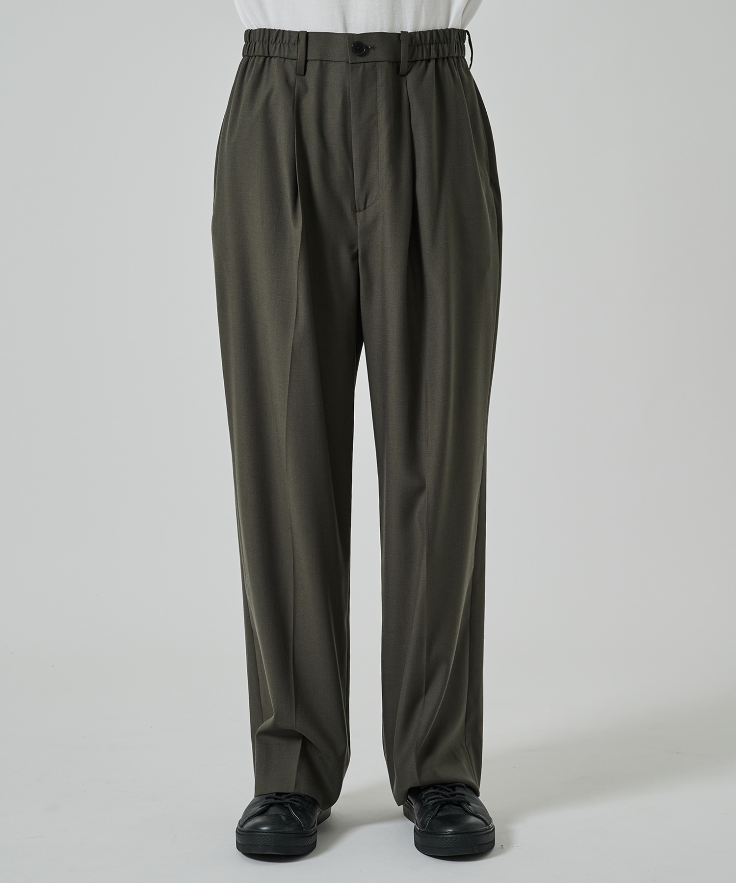 【涼しいウール】COOL WOOL WIDE SLACKS STUDIOUS